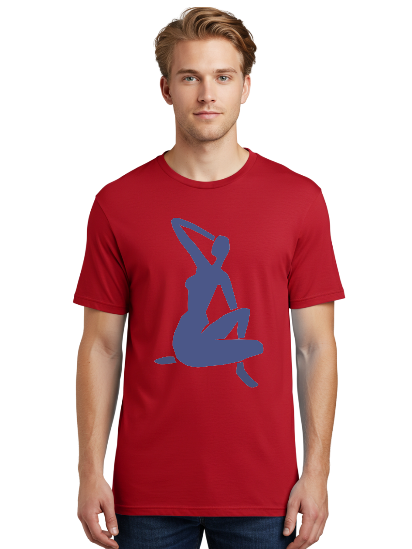 Yoga-Woman Men'S Graphic Tee, 100% Cotton, Comfortable Casual Summer Wear, Machine Washable, Yoga, Meditation, Fitness, Wellness, Flexibility, Balance, Mindfulness, Relaxation, Serene Pose, Fit Woman Aab641 22