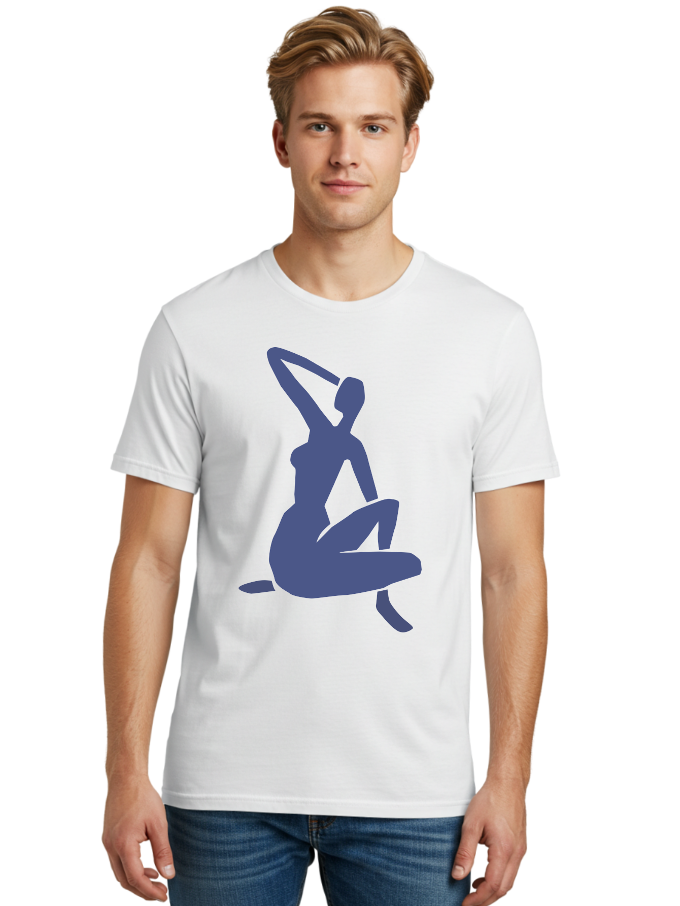 Yoga-Woman Men'S Graphic Tee, 100% Cotton, Comfortable Casual Summer Wear, Machine Washable, Yoga, Meditation, Fitness, Wellness, Flexibility, Balance, Mindfulness, Relaxation, Serene Pose, Fit Woman Aab641 28