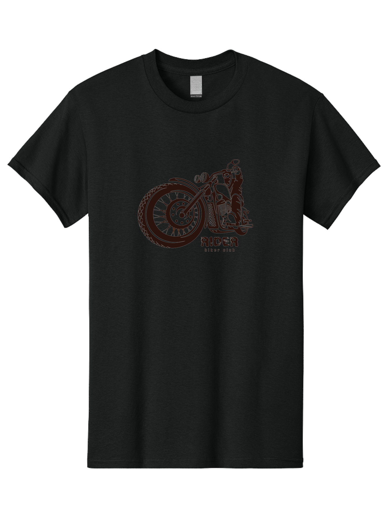 Rider-Biker-Club Men'S Graphic Tee, 100% Cotton, Comfortable Casual Summer Wear, Machine Washable, Motorcycle Club, Biker Culture, Vintage Bike, Rider Logo, Motorcycle Design, Biker Gang, Retro Motorcycle, Biker Apparel Aab645 25