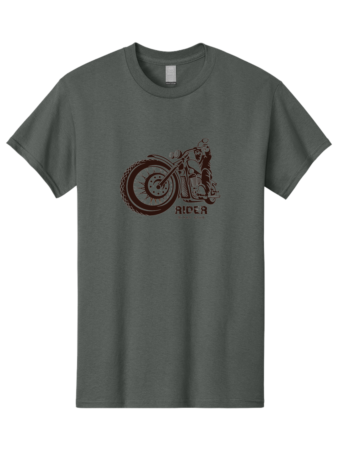 Rider-Biker-Club Men'S Graphic Tee, 100% Cotton, Comfortable Casual Summer Wear, Machine Washable, Motorcycle Club, Biker Culture, Vintage Bike, Rider Logo, Motorcycle Design, Biker Gang, Retro Motorcycle, Biker Apparel Aab645 1