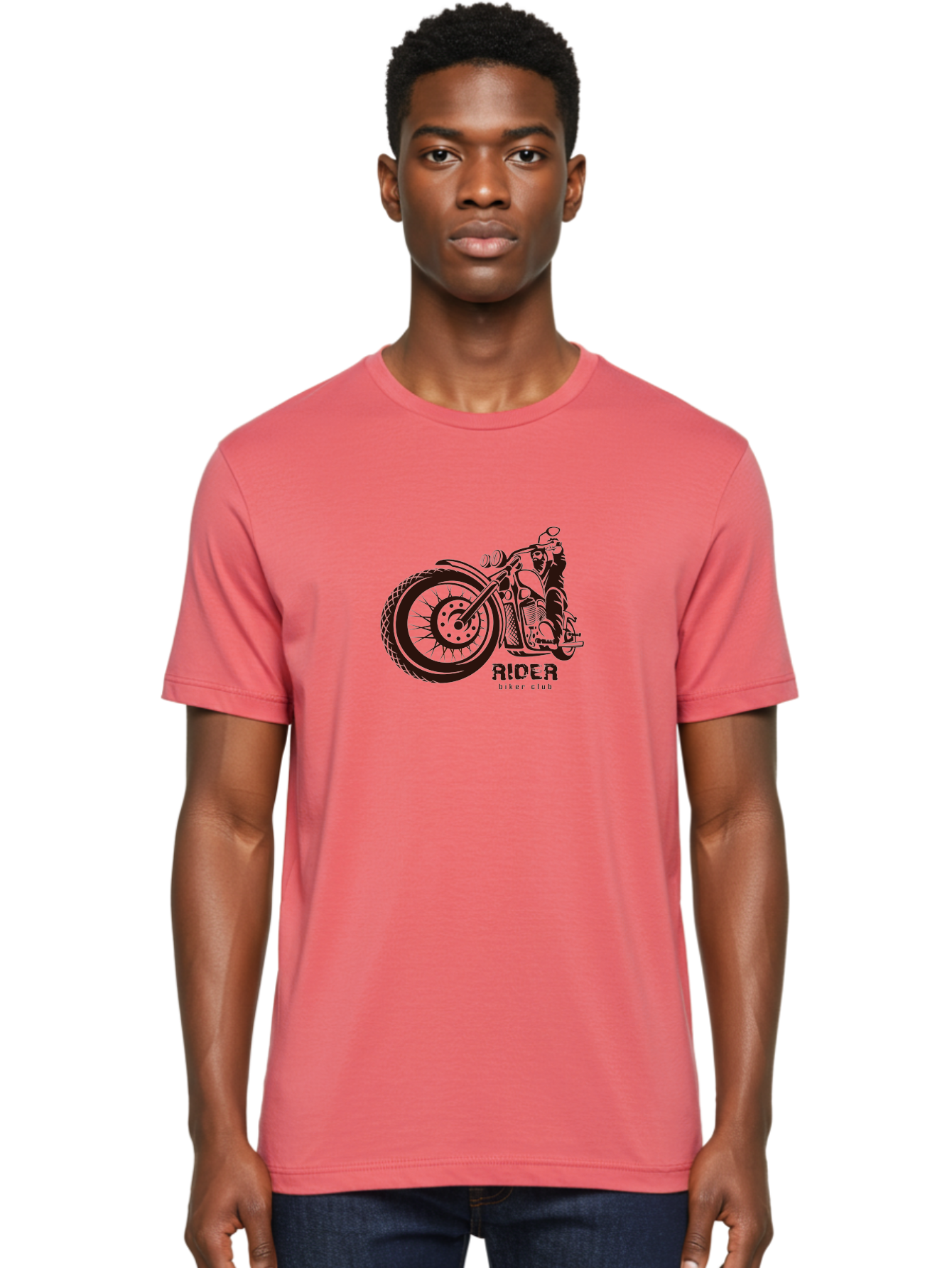 Rider-Biker-Club Men'S Graphic Tee, 100% Cotton, Comfortable Casual Summer Wear, Machine Washable, Motorcycle Club, Biker Culture, Vintage Bike, Rider Logo, Motorcycle Design, Biker Gang, Retro Motorcycle, Biker Apparel Aab645 6