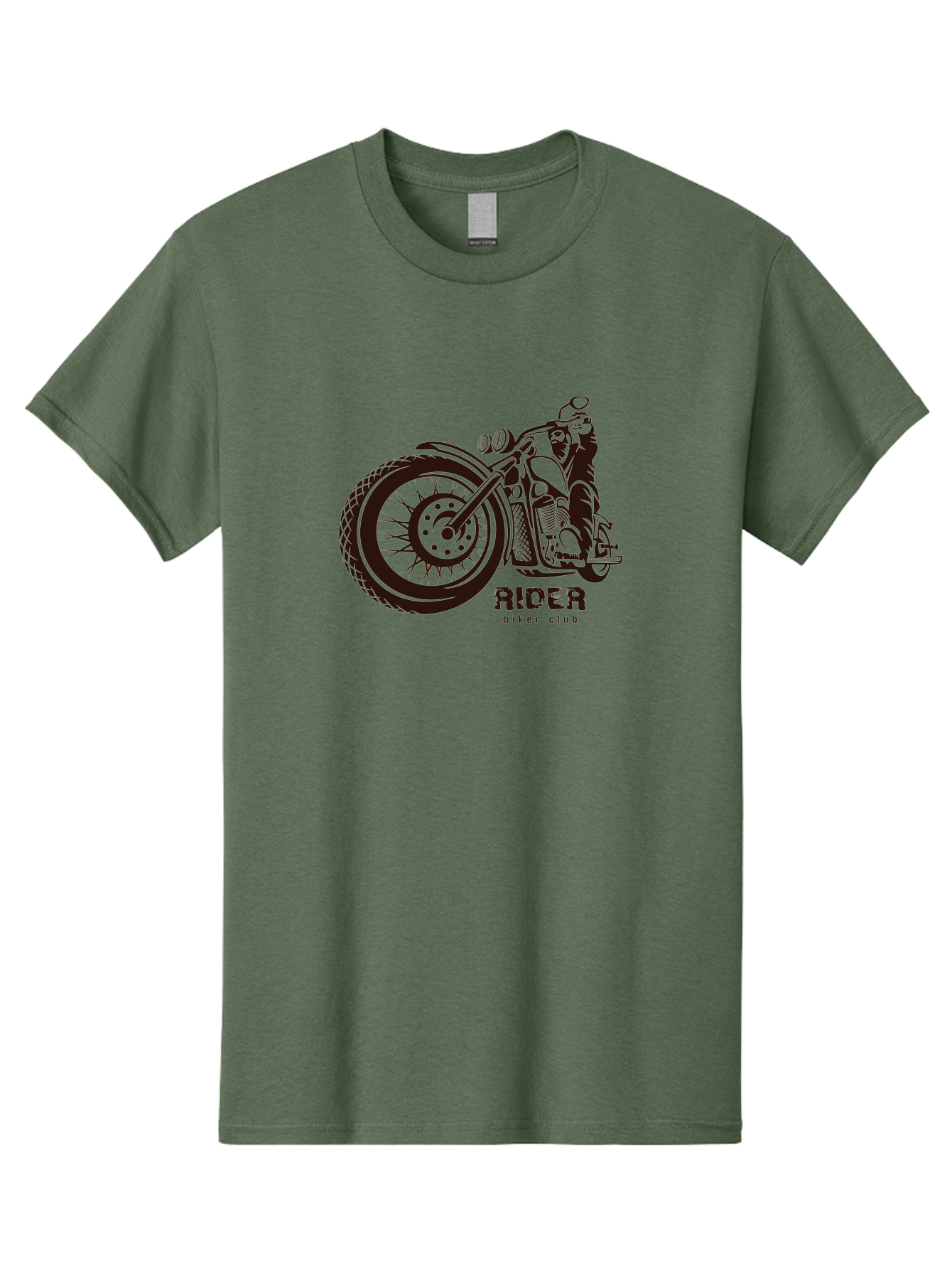 Rider-Biker-Club Men'S Graphic Tee, 100% Cotton, Comfortable Casual Summer Wear, Machine Washable, Motorcycle Club, Biker Culture, Vintage Bike, Rider Logo, Motorcycle Design, Biker Gang, Retro Motorcycle, Biker Apparel Aab645 3