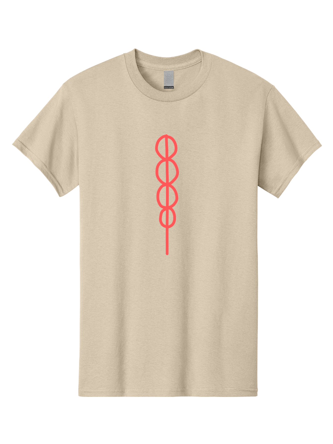 8-Symbol Men'S Graphic Tee, 100% Cotton, Comfortable Casual Summer Wear, Machine Washable, Interconnected Loops, Infinite Symbol, Abstract Art, Minimalist Design, Pink Outline, Symbolic Representation, Eternity, Endless Loop, Geometric Shape Aab647 27