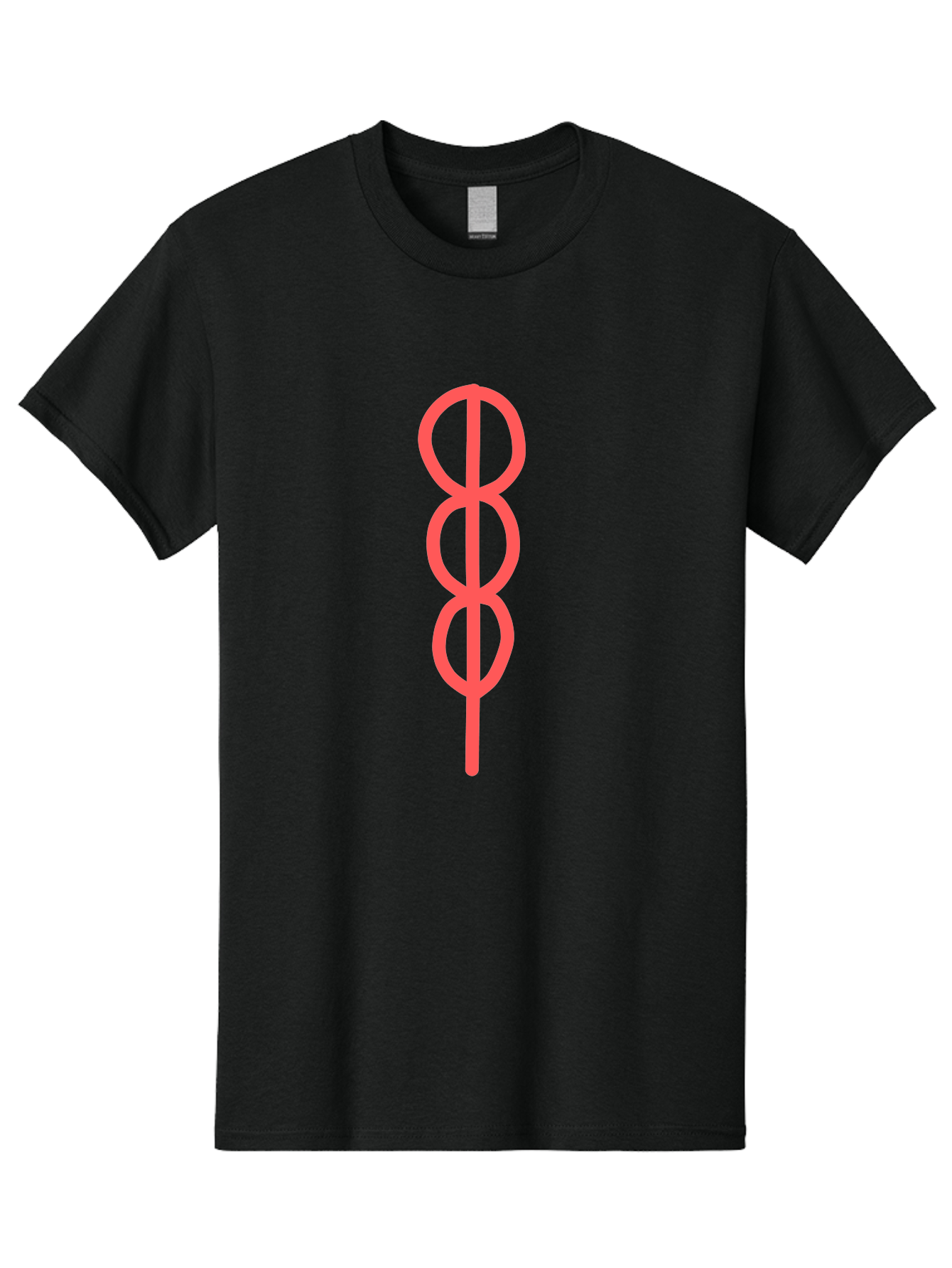 Eight-Symbol Men'S Graphic Tee, 100% Cotton, Comfortable Casual Summer Wear, Machine Washable, Psychedelic Symbol, Infinity Symbol, Number 8, Spiral Pattern, Abstract Design, Geometric Shape, Symbolic Art, Retro Aesthetic, Modern Graphic Aab696 3