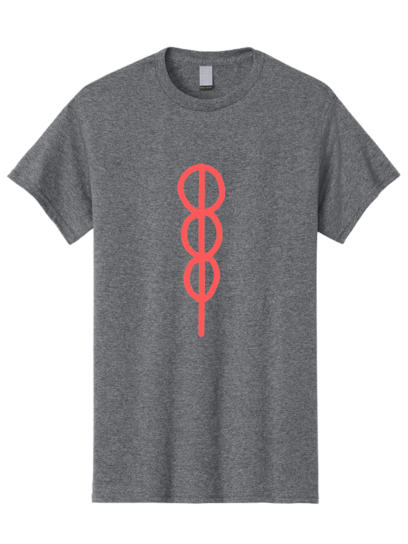 Eight-Symbol Men'S Graphic Tee, 100% Cotton, Comfortable Casual Summer Wear, Machine Washable, Psychedelic Symbol, Infinity Symbol, Number 8, Spiral Pattern, Abstract Design, Geometric Shape, Symbolic Art, Retro Aesthetic, Modern Graphic Aab696 11