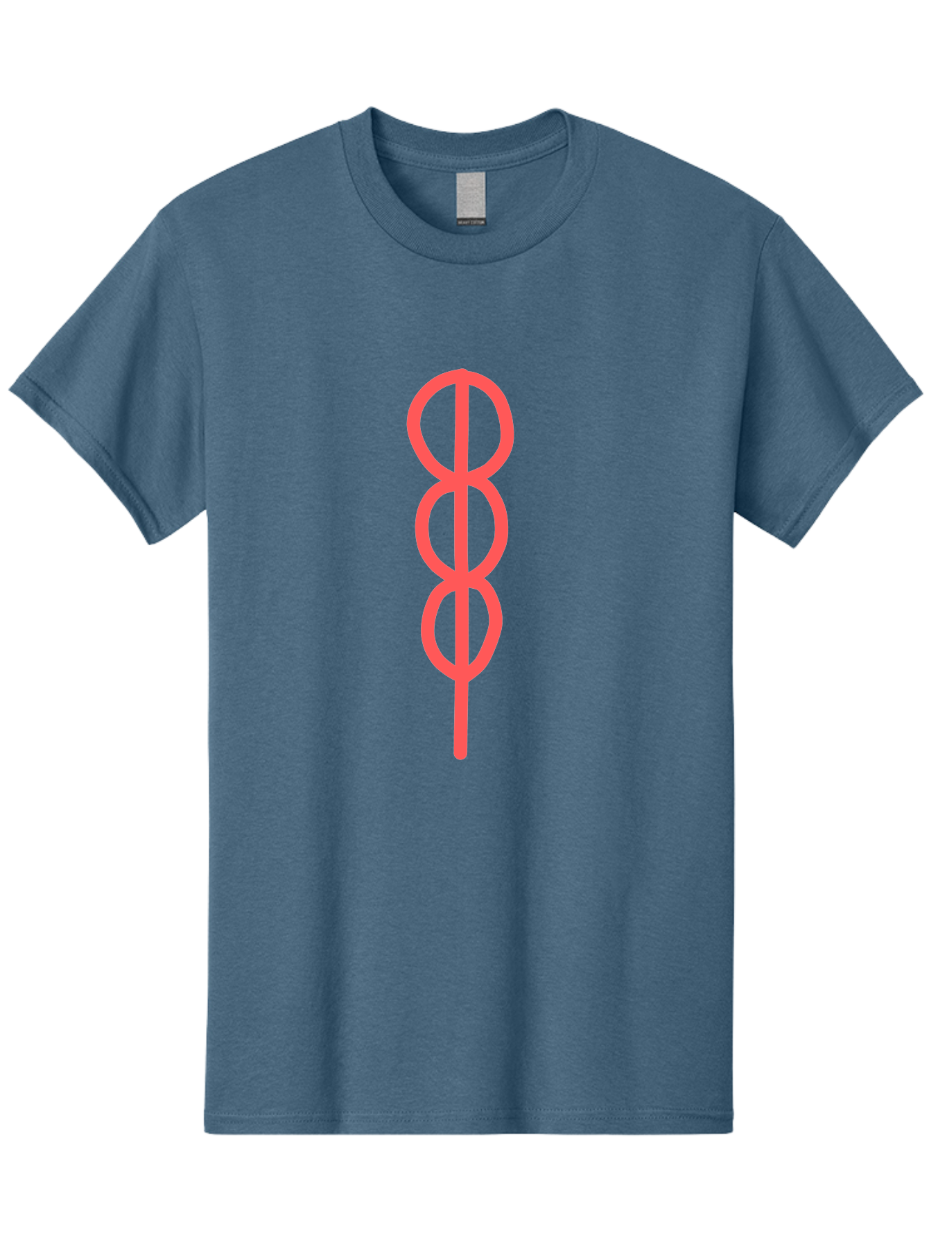 Eight-Symbol Men'S Graphic Tee, 100% Cotton, Comfortable Casual Summer Wear, Machine Washable, Psychedelic Symbol, Infinity Symbol, Number 8, Spiral Pattern, Abstract Design, Geometric Shape, Symbolic Art, Retro Aesthetic, Modern Graphic Aab696 5