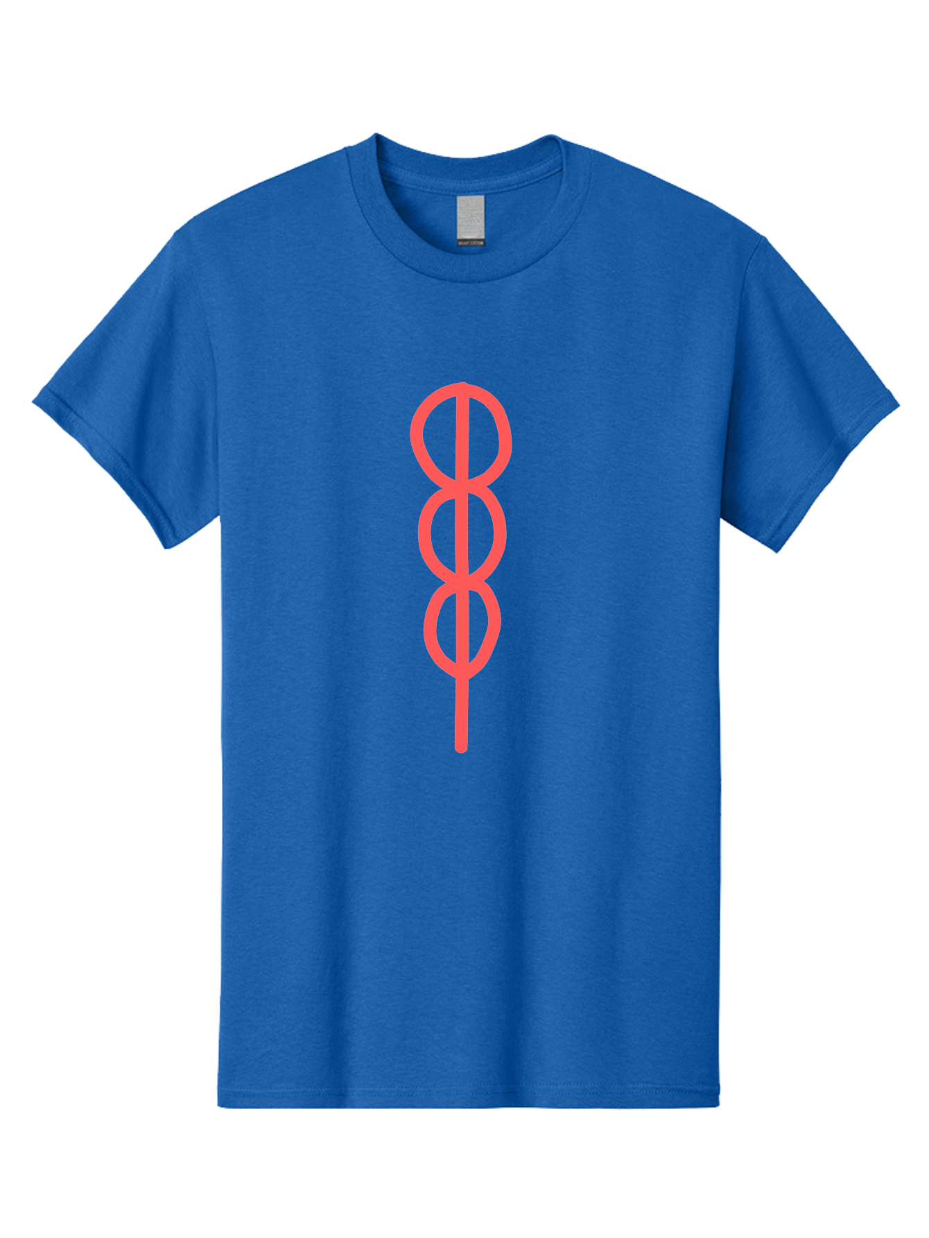 Eight-Symbol Men'S Graphic Tee, 100% Cotton, Comfortable Casual Summer Wear, Machine Washable, Psychedelic Symbol, Infinity Symbol, Number 8, Spiral Pattern, Abstract Design, Geometric Shape, Symbolic Art, Retro Aesthetic, Modern Graphic Aab696 23