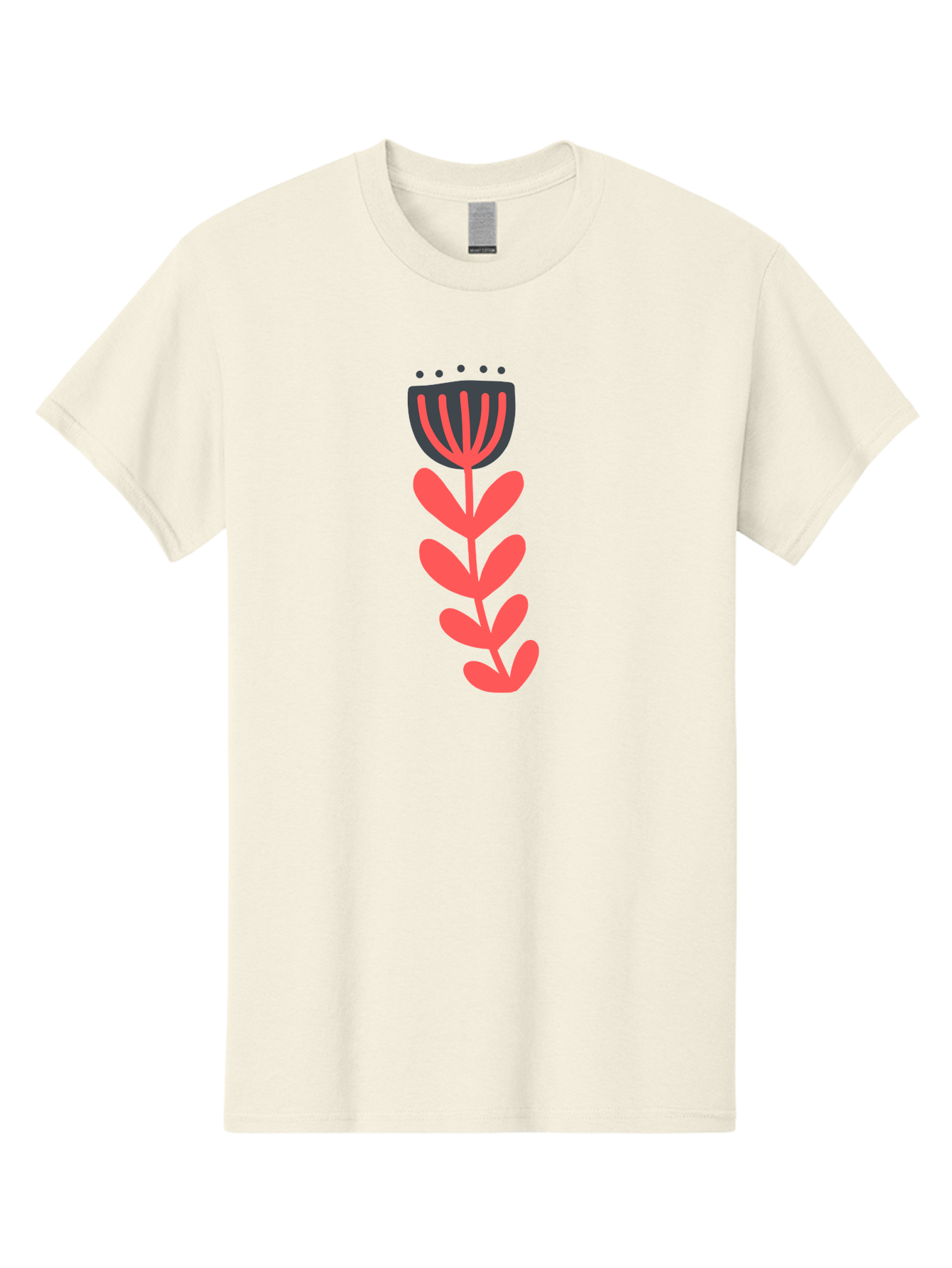 Flower-2 Men'S Graphic Tee, 100% Cotton, Comfortable Casual Summer Wear, Machine Washable, Simple Flower Design, Floral Pattern, Minimalist Art, Red And Black Hues, Bold Graphics, Stylized Bloom, Modern Illustration, Flower Graphic Aab722 23