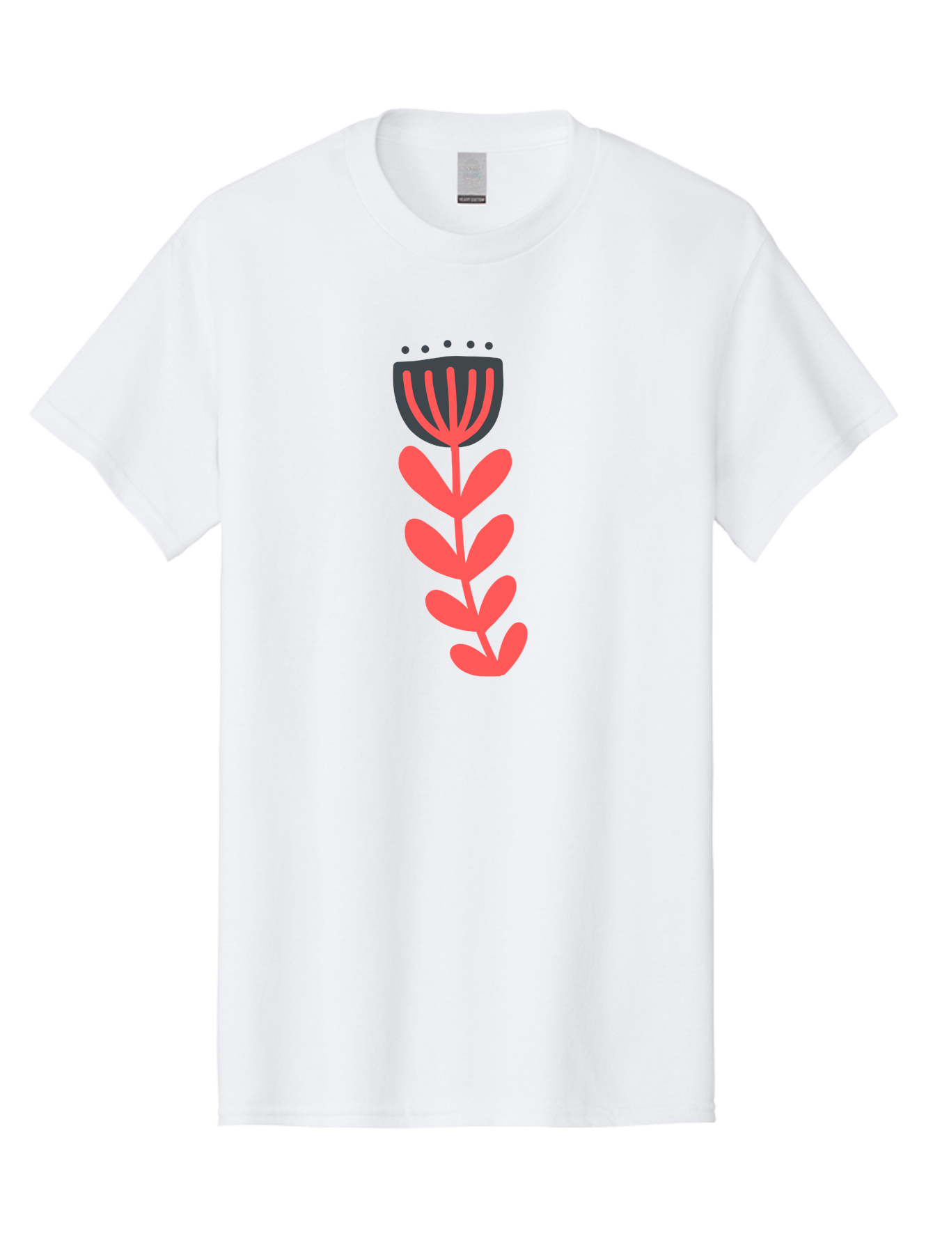 Flower-2 Men'S Graphic Tee, 100% Cotton, Comfortable Casual Summer Wear, Machine Washable, Simple Flower Design, Floral Pattern, Minimalist Art, Red And Black Hues, Bold Graphics, Stylized Bloom, Modern Illustration, Flower Graphic Aab722 19