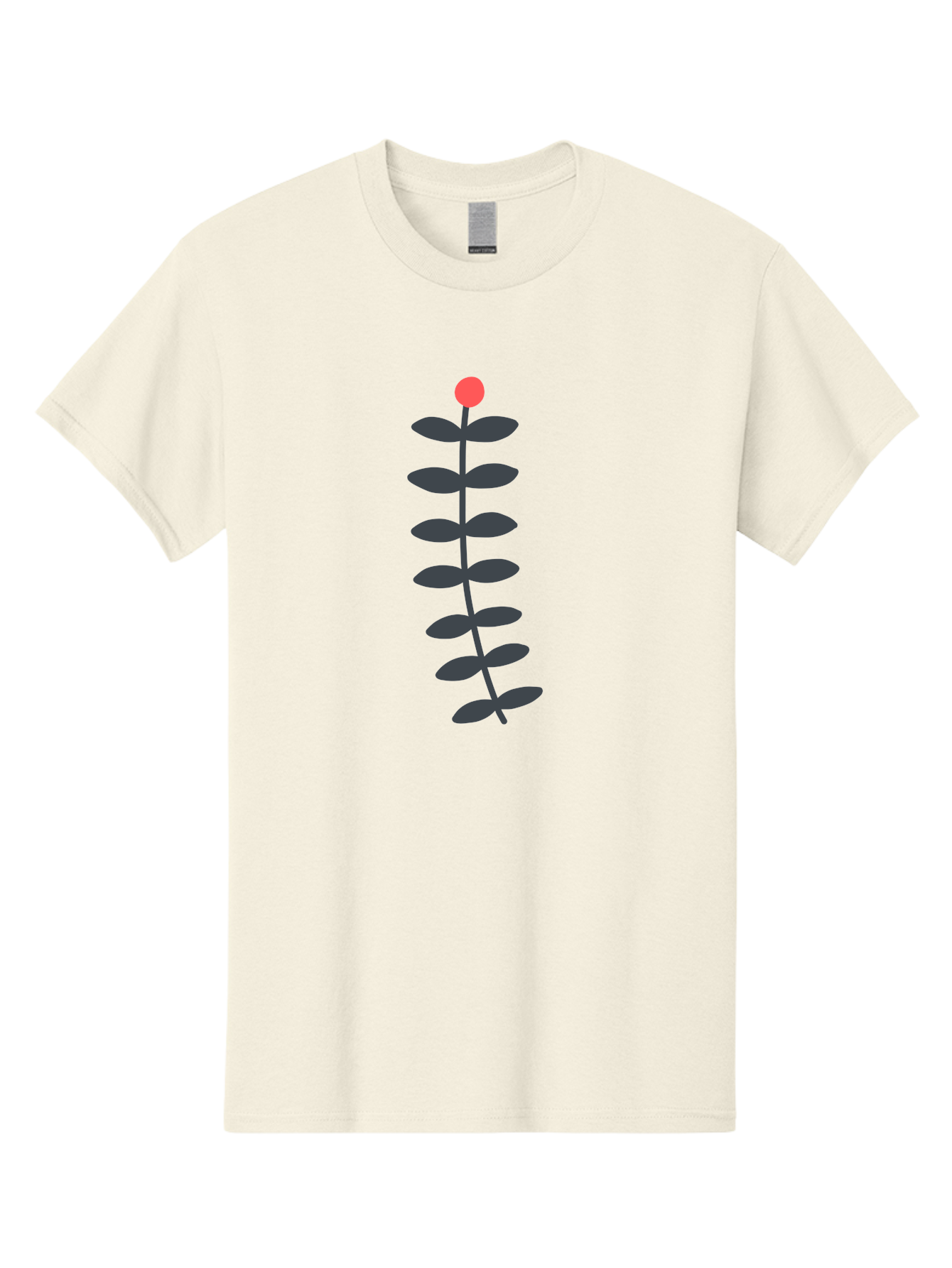 Flower-5 Men'S Graphic Tee, 100% Cotton, Comfortable Casual Summer Wear, Machine Washable, Simple Flower Illustration, Red Bloom, Dark Green Leaves, Minimalist Design, Botanical Art, Floral Graphic Aab725 15