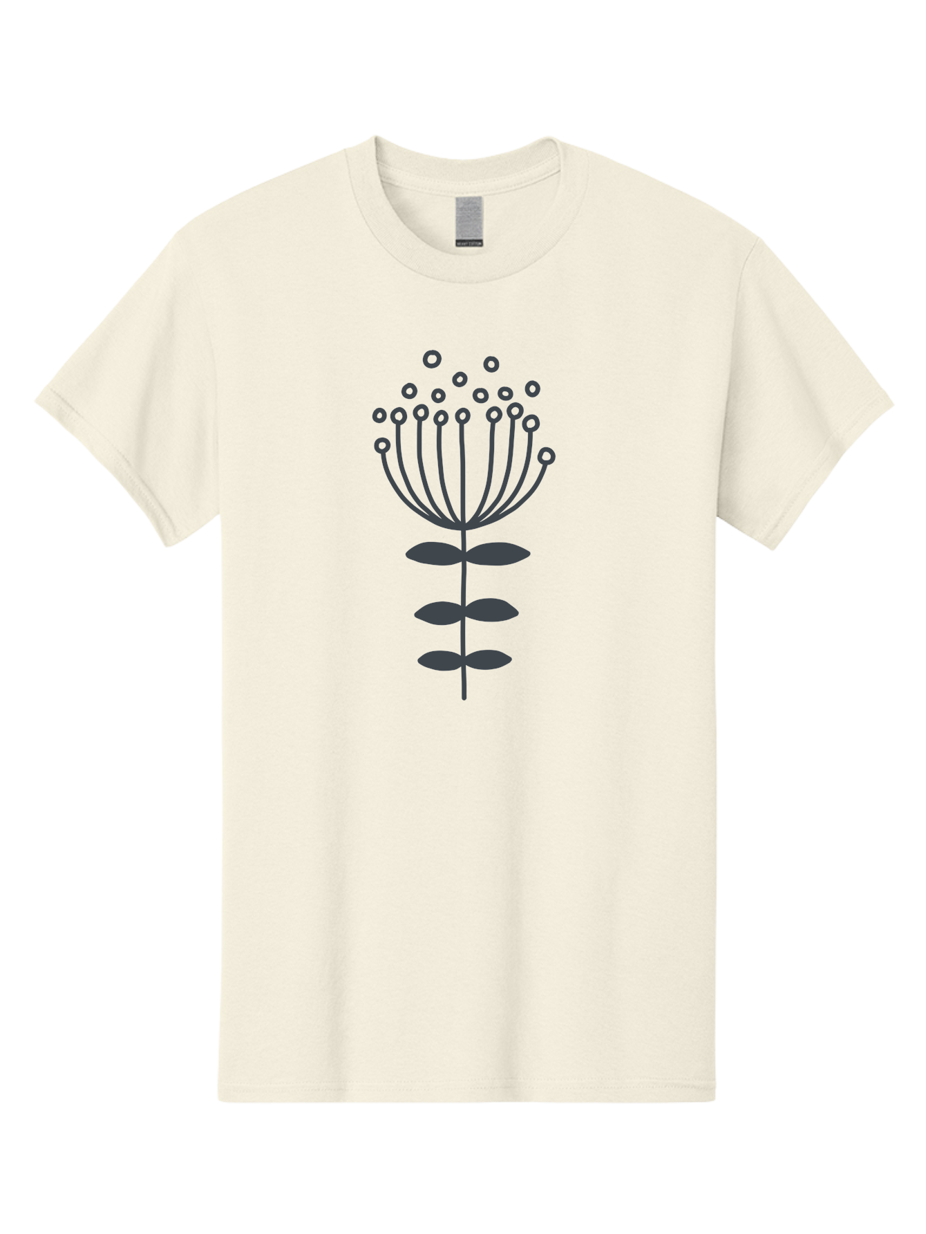 Flower-Illustration-1 Men'S Graphic Tee, 100% Cotton, Comfortable Casual Summer Wear, Machine Washable, Simple Flower Design, Minimalist Graphic, Floral Pattern, Modern Illustration, Botanical Art, Stylized Bloom Aab733 23