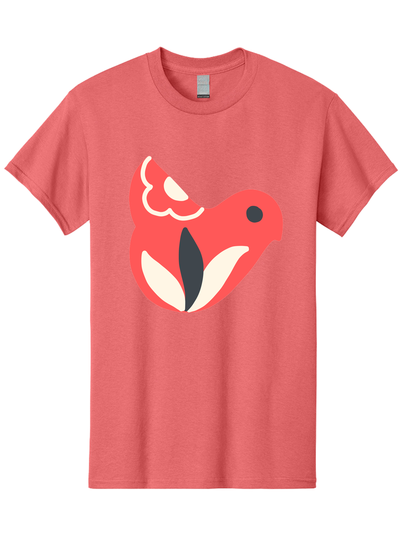 Red-Bird-1 Men'S Graphic Tee, 100% Cotton, Comfortable Casual Summer Wear, Machine Washable, Stylized Bird, Vibrant Red, Minimalist Design, Abstract Bird, Simple Logo, Cartoon Bird, Bird Icon, Modern Bird Graphic, Simple Bird Illustration, Aab778 27