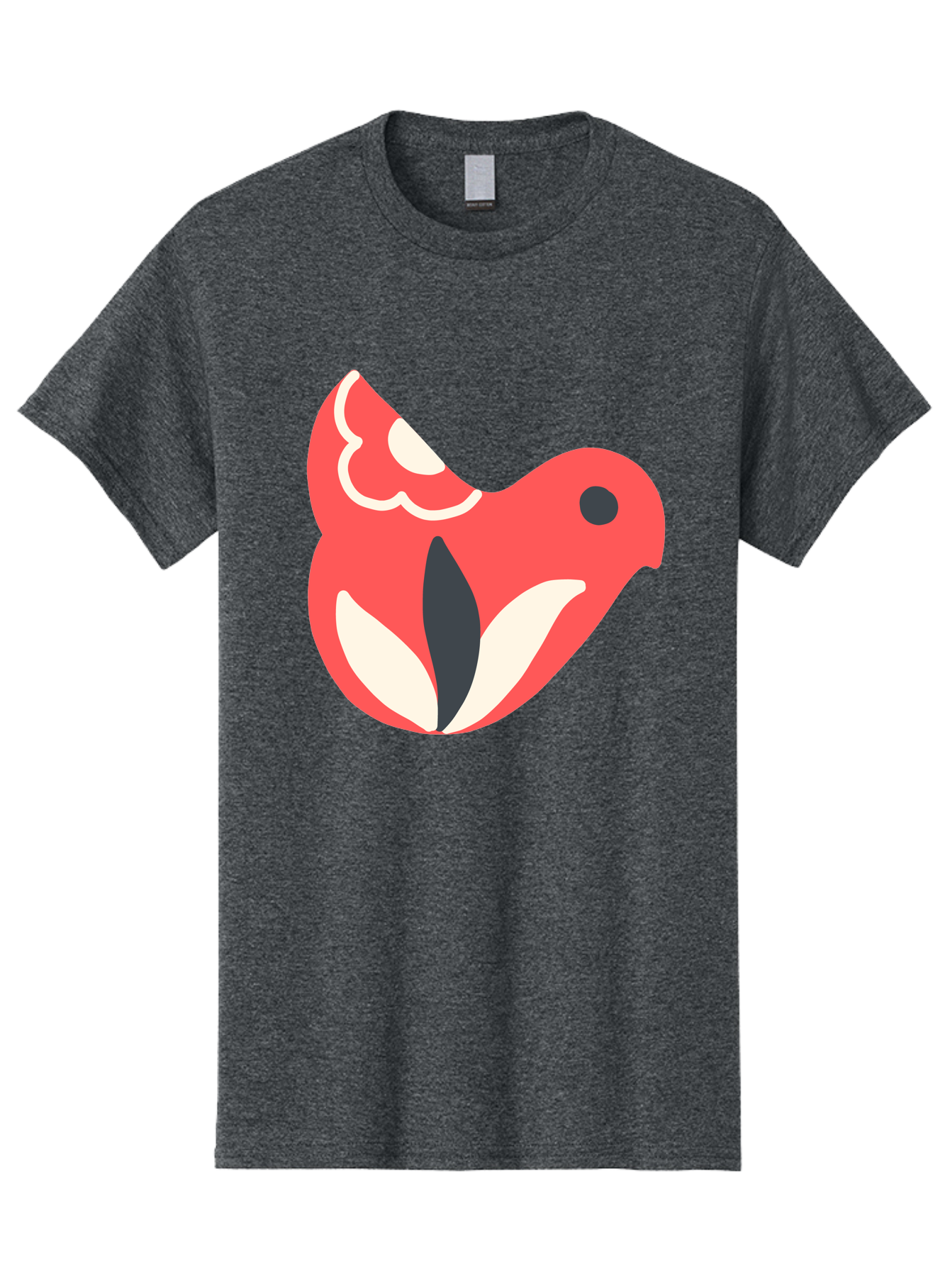 Red-Bird-1 Men'S Graphic Tee, 100% Cotton, Comfortable Casual Summer Wear, Machine Washable, Stylized Bird, Vibrant Red, Minimalist Design, Abstract Bird, Simple Logo, Cartoon Bird, Bird Icon, Modern Bird Graphic, Simple Bird Illustration, Aab778 15