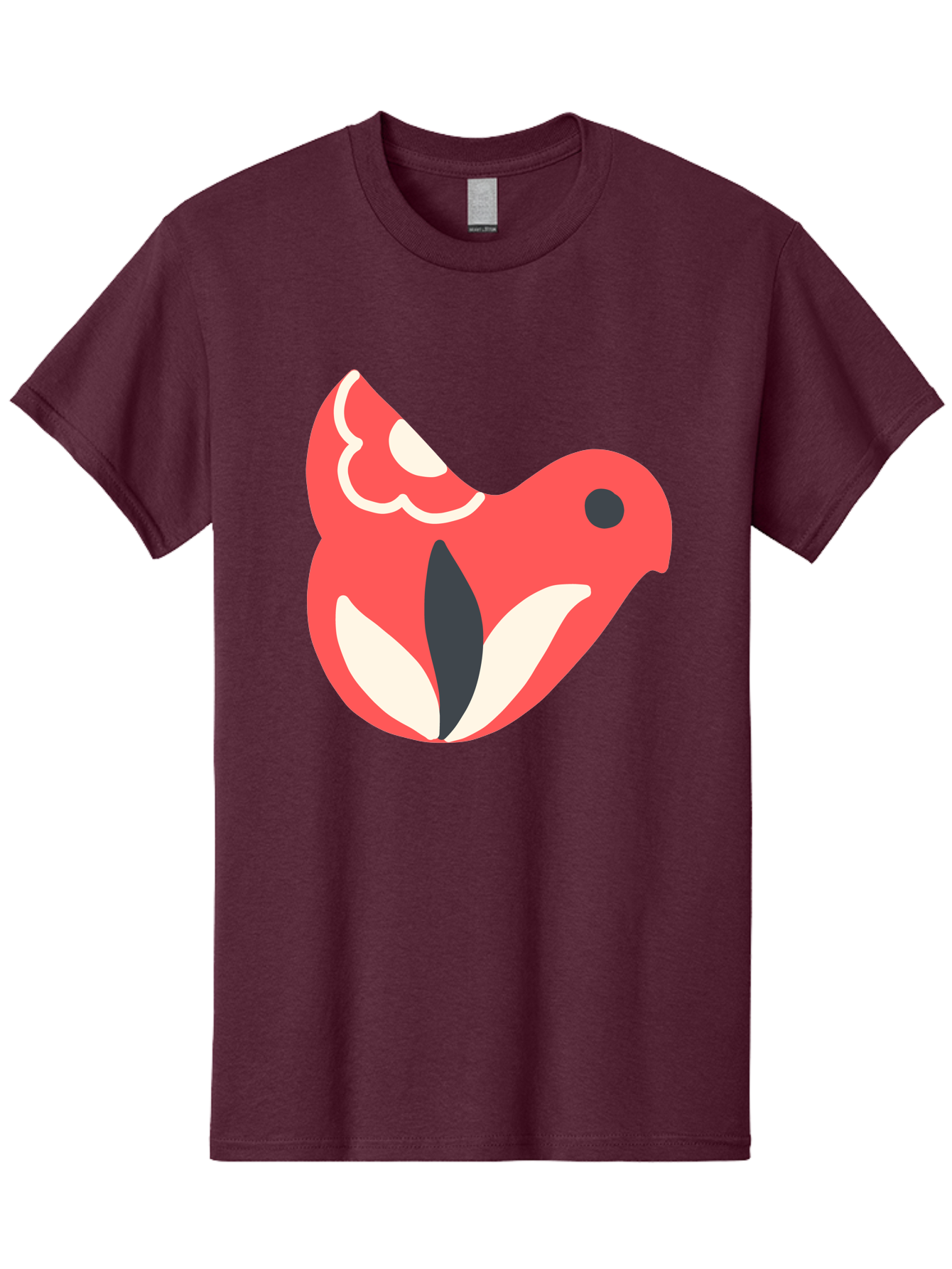 Red-Bird-1 Men'S Graphic Tee, 100% Cotton, Comfortable Casual Summer Wear, Machine Washable, Stylized Bird, Vibrant Red, Minimalist Design, Abstract Bird, Simple Logo, Cartoon Bird, Bird Icon, Modern Bird Graphic, Simple Bird Illustration, Aab778 17
