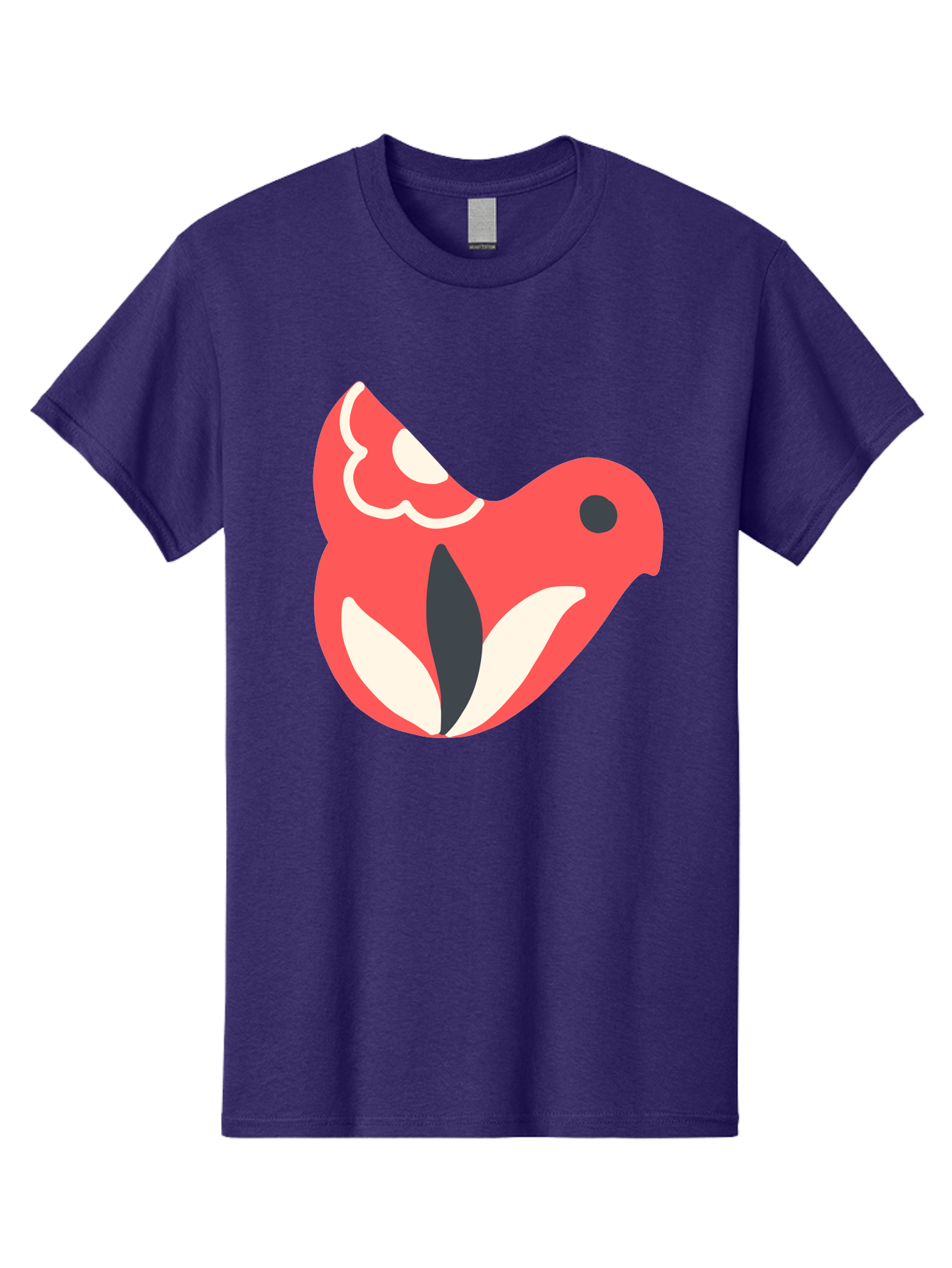 Red-Bird-1 Men'S Graphic Tee, 100% Cotton, Comfortable Casual Summer Wear, Machine Washable, Stylized Bird, Vibrant Red, Minimalist Design, Abstract Bird, Simple Logo, Cartoon Bird, Bird Icon, Modern Bird Graphic, Simple Bird Illustration, Aab778 25