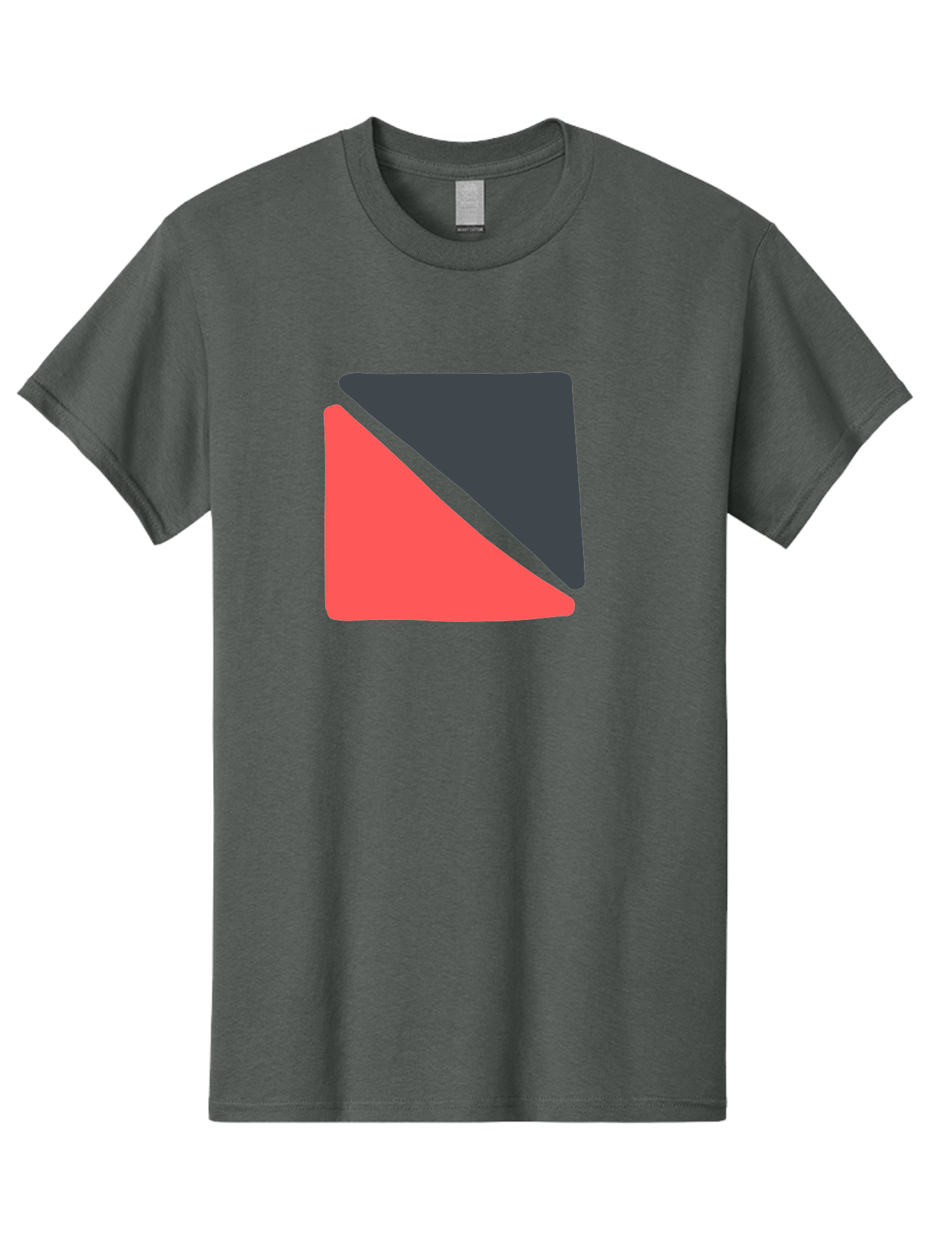 Red-Black-Square Men'S Graphic Tee, 100% Cotton, Comfortable Casual Summer Wear, Machine Washable, Abstract Geometric Shape, Red And Black Trapezoid, Modern Design Elements, Graphic Design Inspiration, Bold Color Combination, Minimalist Art Aab780 15