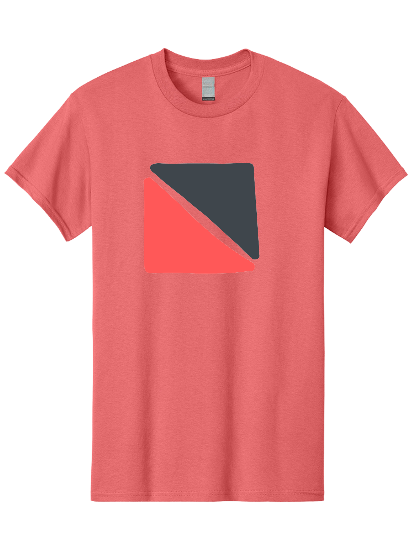 Red-Black-Square Men'S Graphic Tee, 100% Cotton, Comfortable Casual Summer Wear, Machine Washable, Abstract Geometric Shape, Red And Black Trapezoid, Modern Design Elements, Graphic Design Inspiration, Bold Color Combination, Minimalist Art Aab780 19