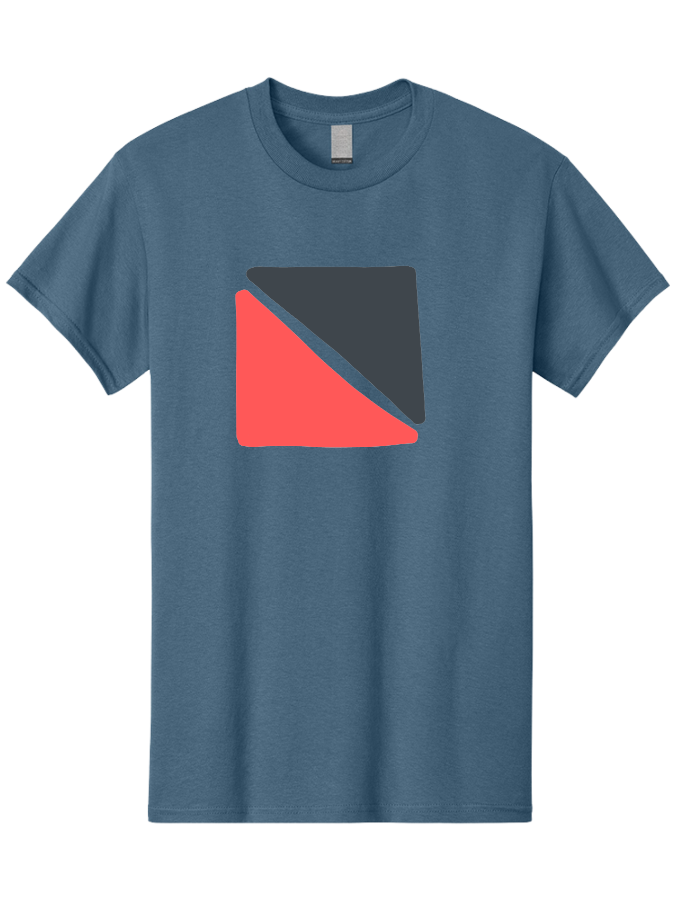 Red-Black-Square Men'S Graphic Tee, 100% Cotton, Comfortable Casual Summer Wear, Machine Washable, Abstract Geometric Shape, Red And Black Trapezoid, Modern Design Elements, Graphic Design Inspiration, Bold Color Combination, Minimalist Art Aab780 9