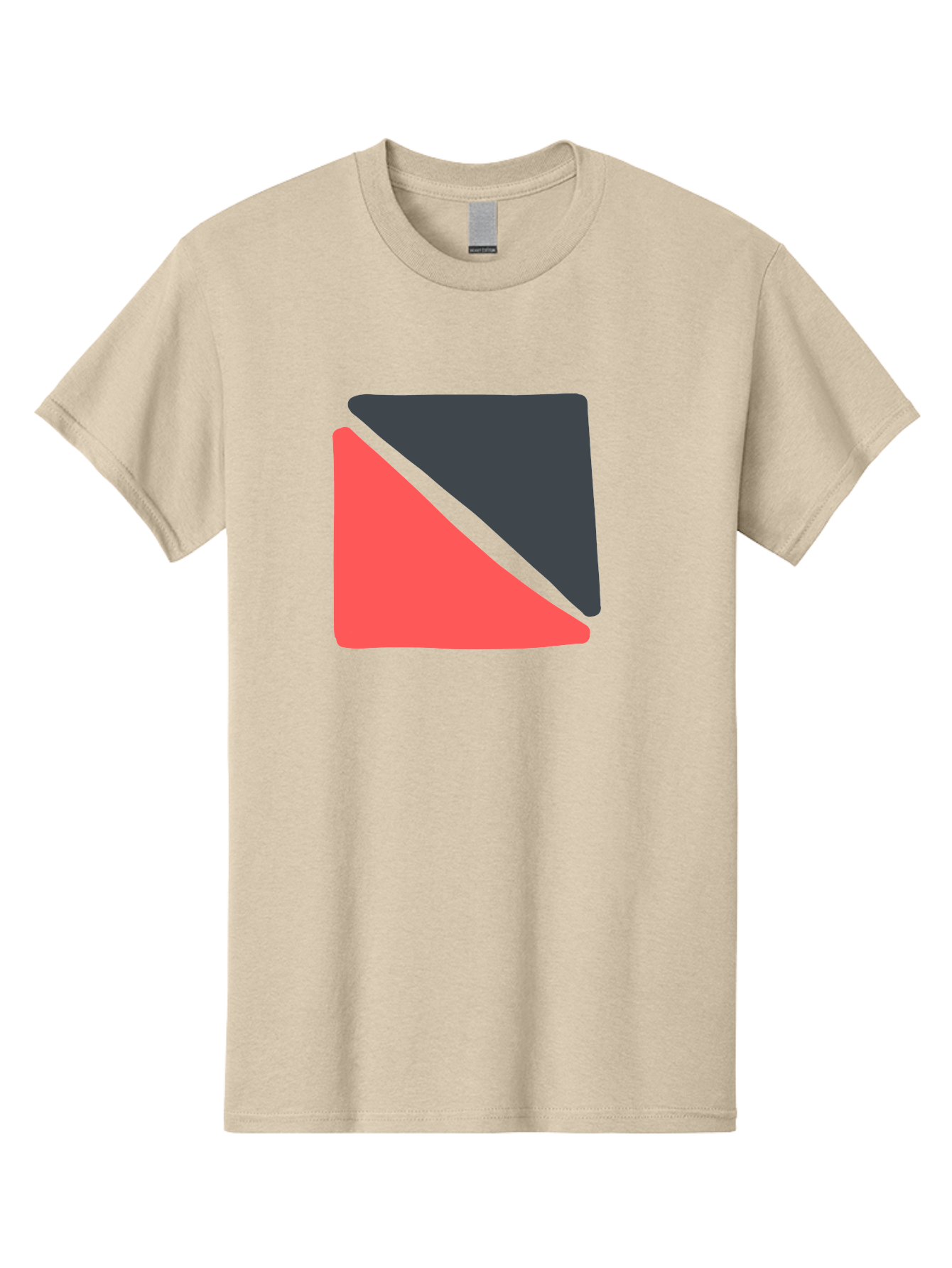 Red-Black-Square Men'S Graphic Tee, 100% Cotton, Comfortable Casual Summer Wear, Machine Washable, Abstract Geometric Shape, Red And Black Trapezoid, Modern Design Elements, Graphic Design Inspiration, Bold Color Combination, Minimalist Art Aab780 5