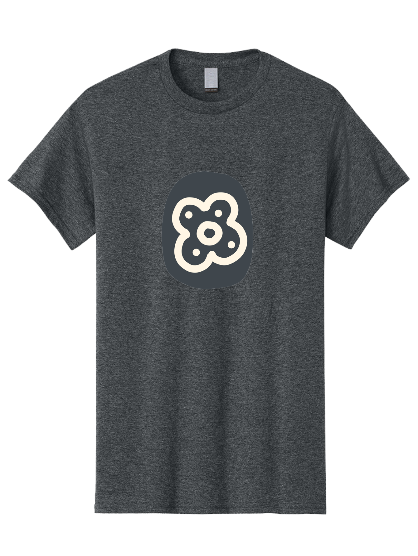 Rounded-Square-Logo Men'S Graphic Tee, 100% Cotton, Comfortable Casual Summer Wear, Machine Washable, Paw Print, Dog Paw, Pet Care, Animal Tracking, Pet Grooming, Pet Accessories, Pet Love Aab791 13