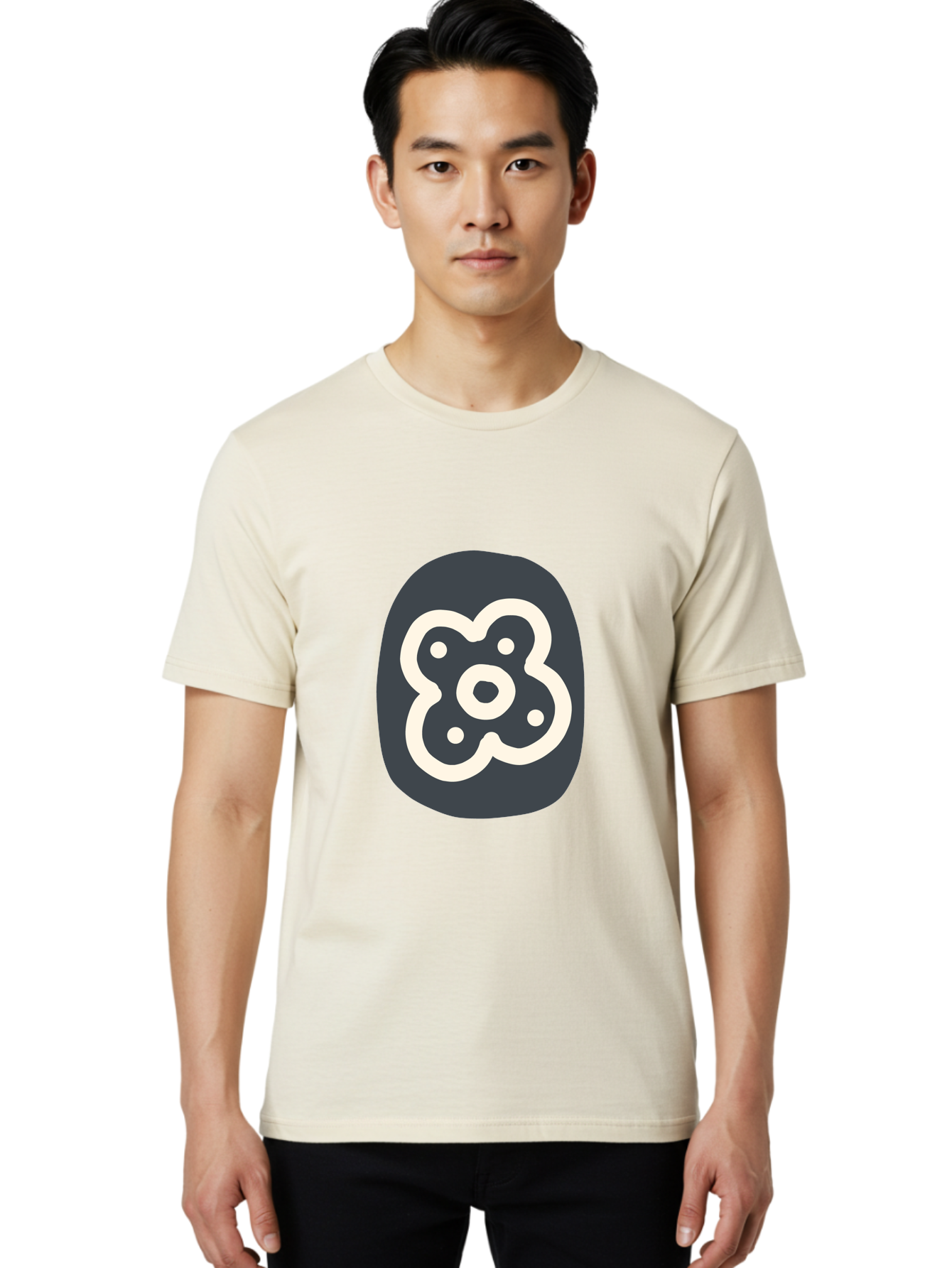 Rounded-Square-Logo Men'S Graphic Tee, 100% Cotton, Comfortable Casual Summer Wear, Machine Washable, Paw Print, Dog Paw, Pet Care, Animal Tracking, Pet Grooming, Pet Accessories, Pet Love Aab791 22
