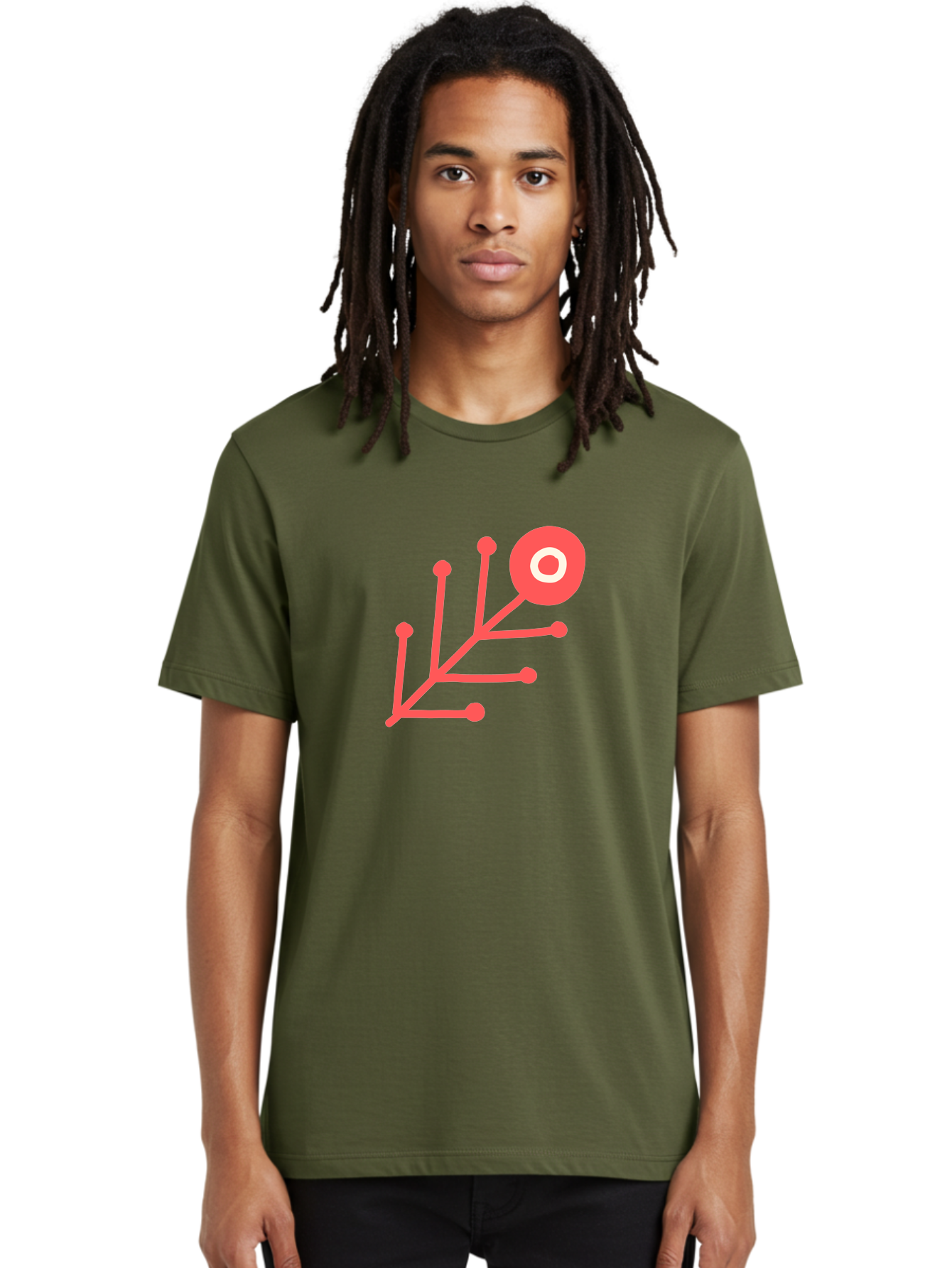Target-Logo Men'S Graphic Tee, 100% Cotton, Comfortable Casual Summer Wear, Machine Washable, Red Lines, Branching Pattern, Geometric Shape, Modern Design, Abstract Art, Futuristic Style, Minimalist Graphic Aab802 26