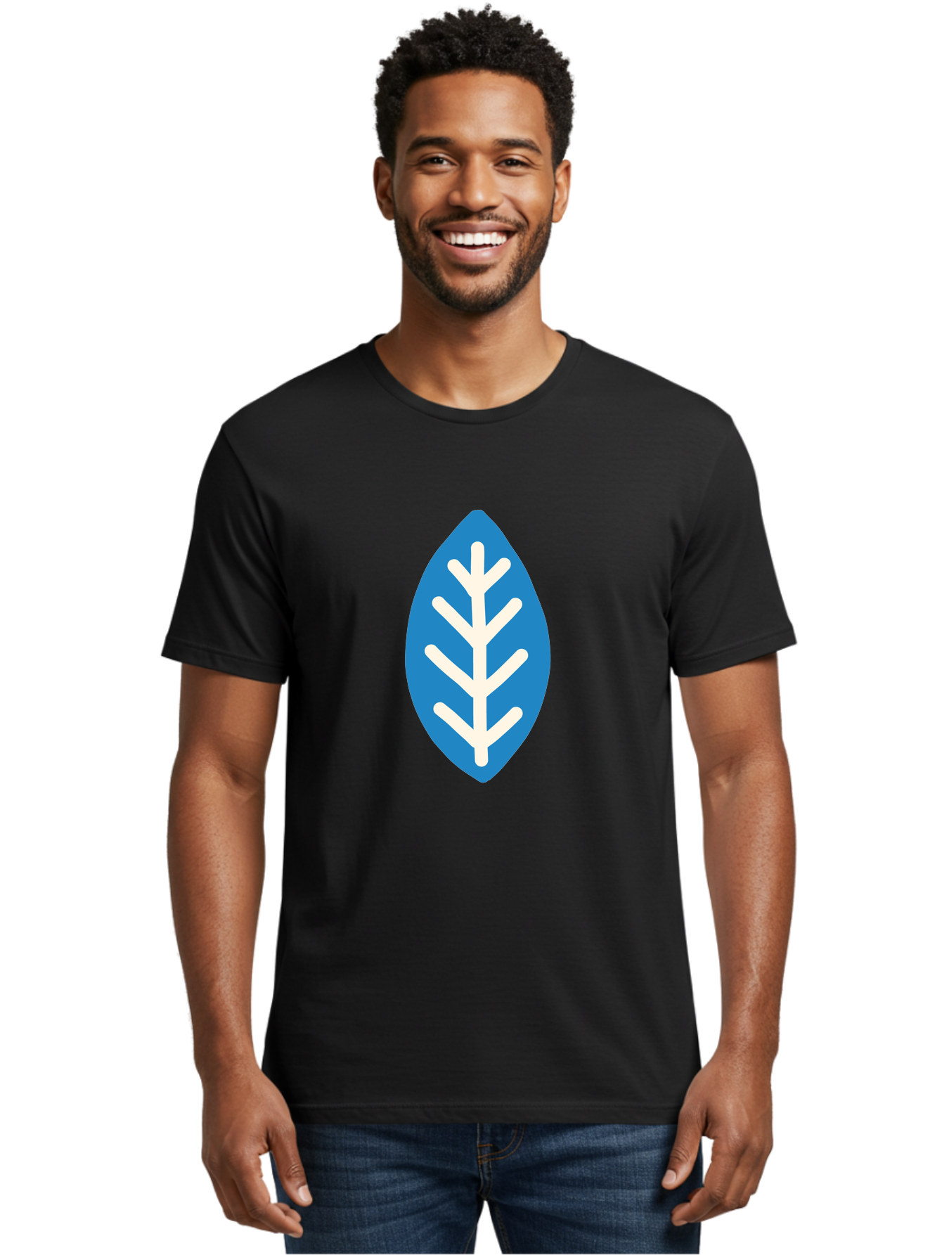 White-Leaf Men'S Graphic Tee, 100% Cotton, Comfortable Casual Summer Wear, Machine Washable, White Branch, Leaf Symbol, Nature Icon, Simple Design, Minimalistic Art, Eco-Friendly Logo, Stylized Leaf Aab817 12