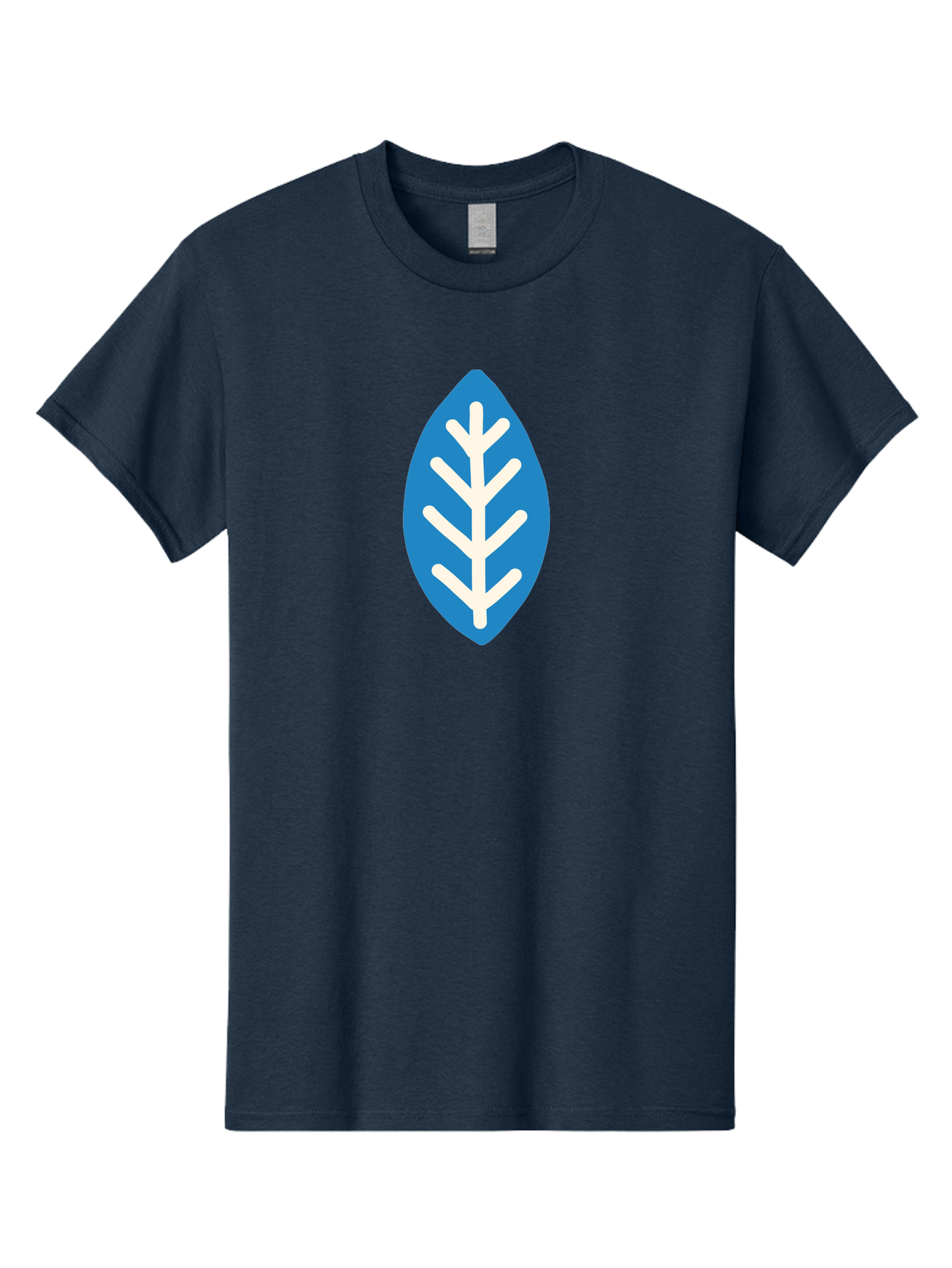 White-Leaf Men'S Graphic Tee, 100% Cotton, Comfortable Casual Summer Wear, Machine Washable, White Branch, Leaf Symbol, Nature Icon, Simple Design, Minimalistic Art, Eco-Friendly Logo, Stylized Leaf Aab817 29