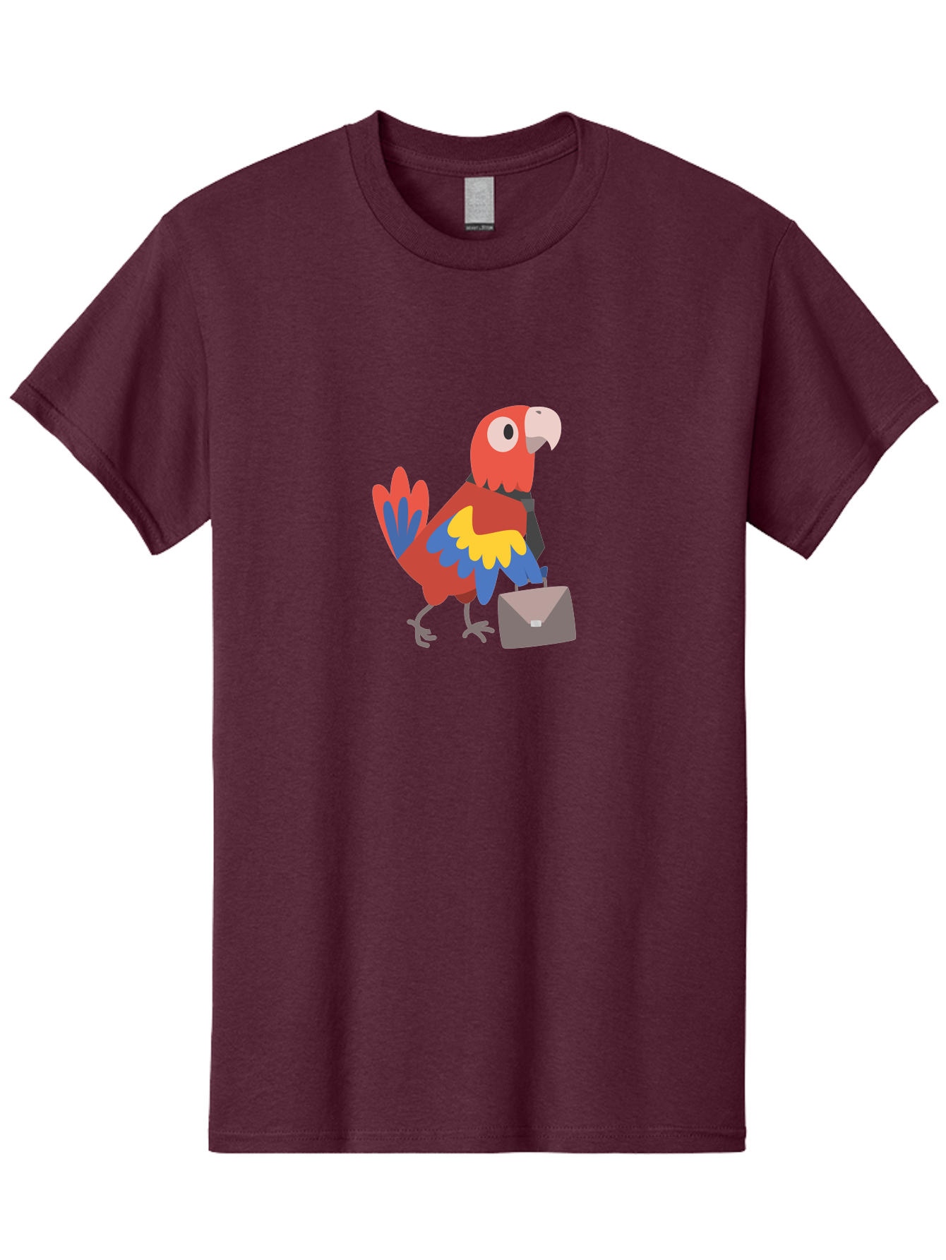 Macaw-Mail Men'S Graphic Tee, 100% Cotton, Comfortable Casual Summer Wear, Machine Washable, Colorful Parrot, Vibrant Plumage, Cartoon-Style, Mail Delivery, Parrot With Envelope, Tropical Bird, Illustration, Letter Delivery Aab839 11