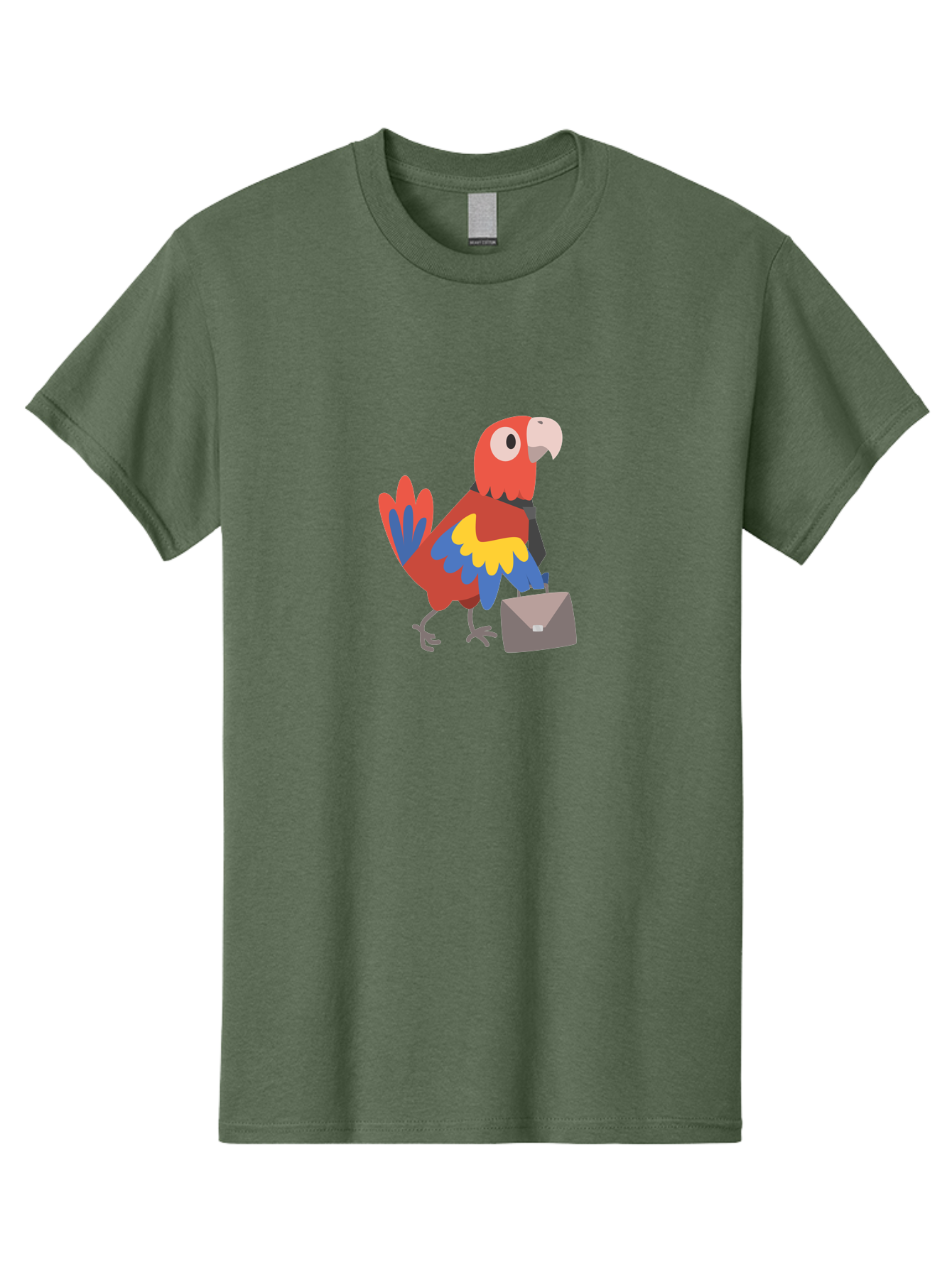 Macaw-Mail Men'S Graphic Tee, 100% Cotton, Comfortable Casual Summer Wear, Machine Washable, Colorful Parrot, Vibrant Plumage, Cartoon-Style, Mail Delivery, Parrot With Envelope, Tropical Bird, Illustration, Letter Delivery Aab839 21