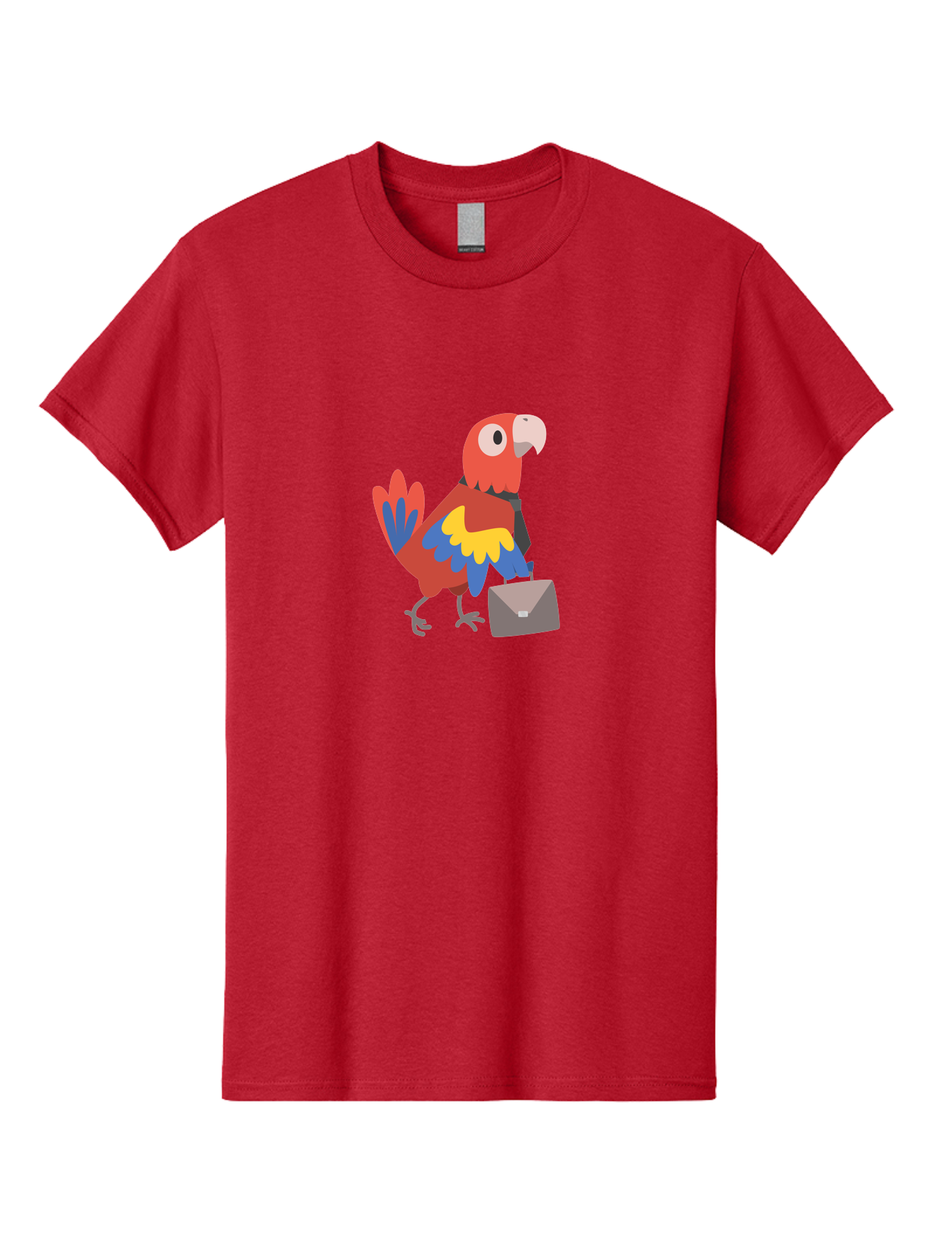 Macaw-Mail Men'S Graphic Tee, 100% Cotton, Comfortable Casual Summer Wear, Machine Washable, Colorful Parrot, Vibrant Plumage, Cartoon-Style, Mail Delivery, Parrot With Envelope, Tropical Bird, Illustration, Letter Delivery Aab839 5