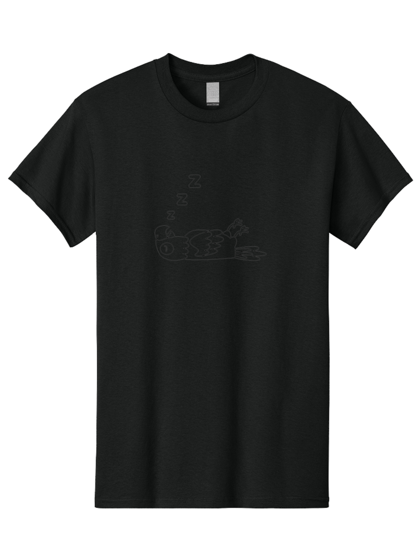 Sleeping-Parrot-2 Men'S Graphic Tee, 100% Cotton, Comfortable Casual Summer Wear, Machine Washable, Sleeping Parrot, Cartoon Bird, Resting Animal, Peaceful Scene, Sleeping Creature, Zzz, Dreamy Atmosphere, Relaxed Parrot, Cute Illustration Aab889 21
