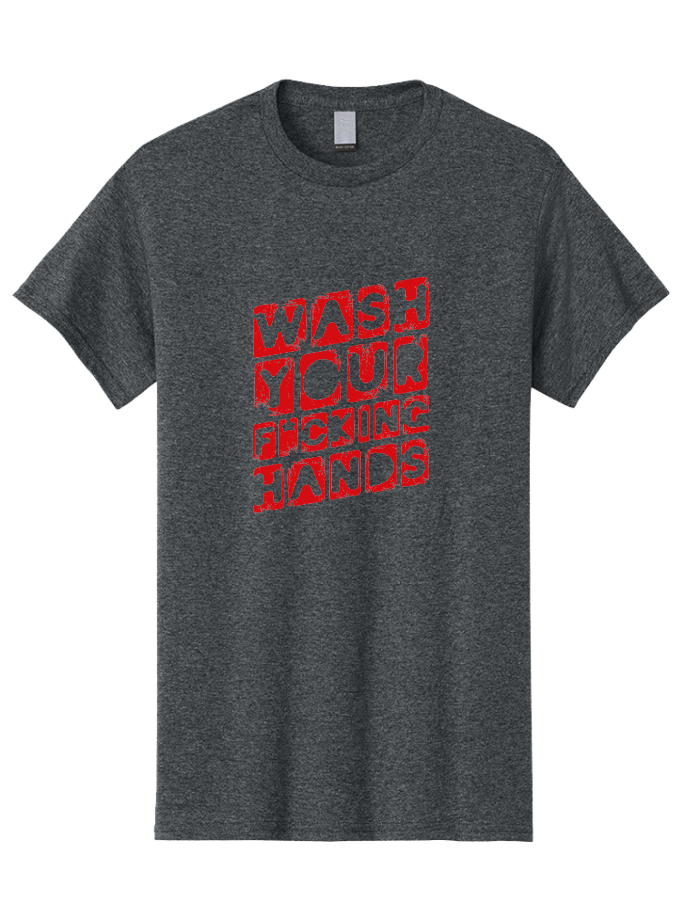 Wash-Your-F-King-Hands Men'S Graphic Tee, 100% Cotton, Comfortable Casual Summer Wear, Machine Washable, Hand Hygiene, Washing Hands, Health Awareness, Hygiene Reminder, Public Health Message, Cleanliness Is Key, Germs Be Gone, Stay Healthy Aab923 9