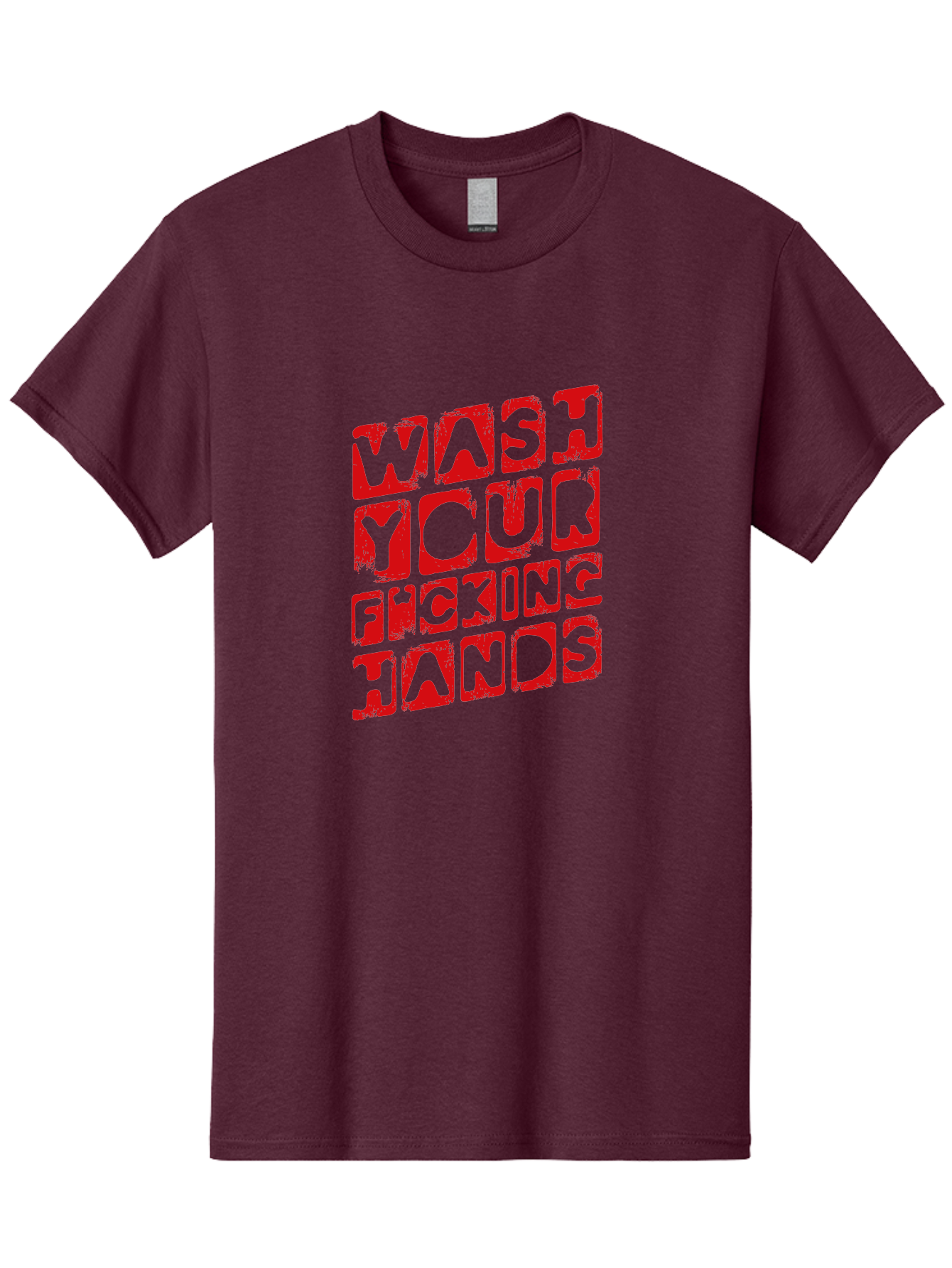 Wash-Your-F-King-Hands Men'S Graphic Tee, 100% Cotton, Comfortable Casual Summer Wear, Machine Washable, Hand Hygiene, Washing Hands, Health Awareness, Hygiene Reminder, Public Health Message, Cleanliness Is Key, Germs Be Gone, Stay Healthy Aab923 5