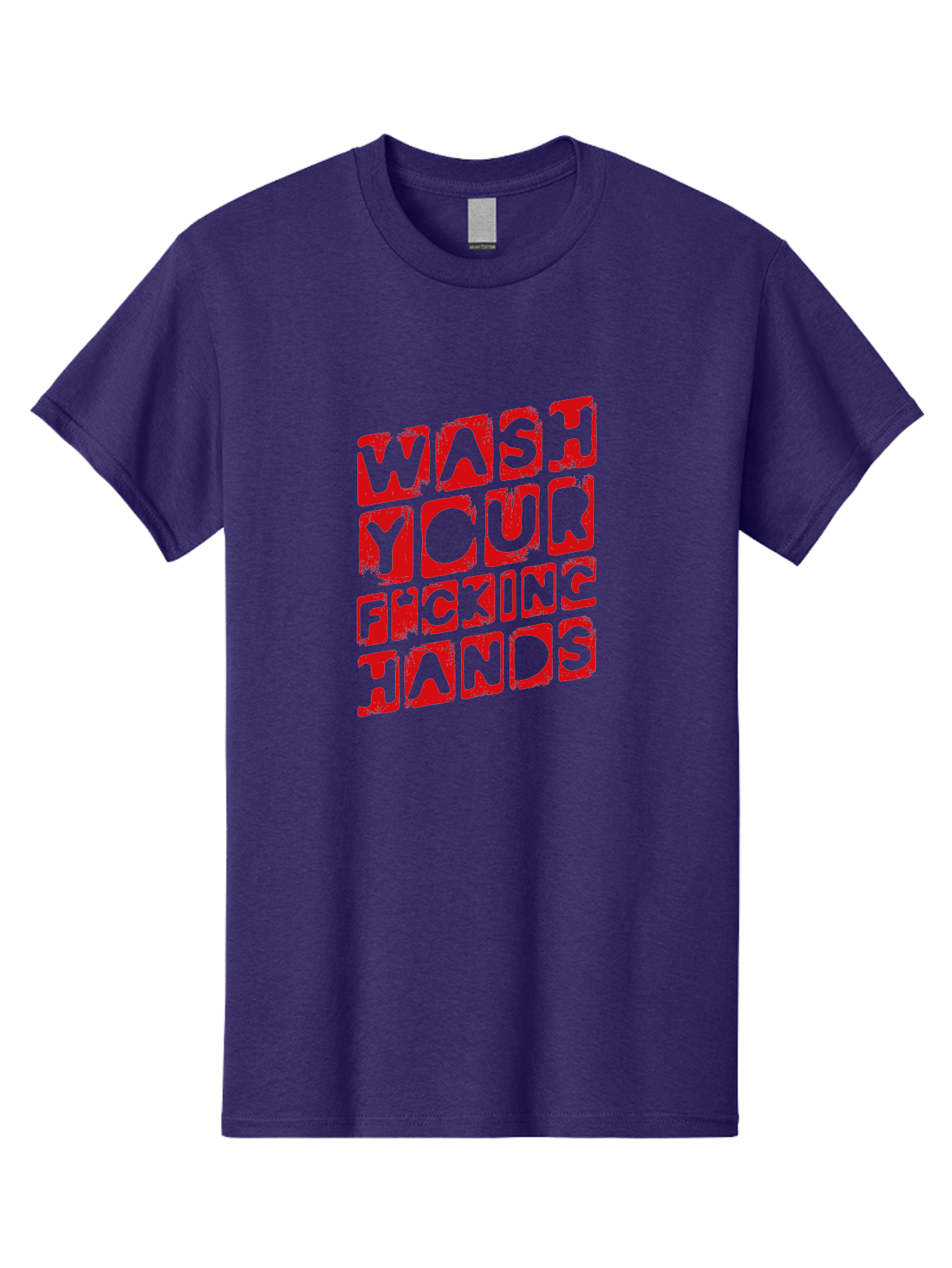 Wash-Your-F-King-Hands Men'S Graphic Tee, 100% Cotton, Comfortable Casual Summer Wear, Machine Washable, Hand Hygiene, Washing Hands, Health Awareness, Hygiene Reminder, Public Health Message, Cleanliness Is Key, Germs Be Gone, Stay Healthy Aab923 29