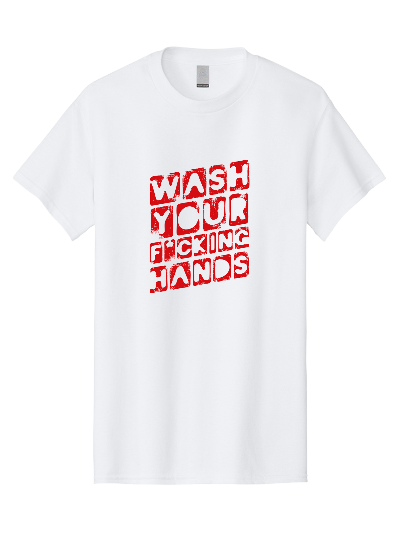Wash-Your-F-King-Hands Men'S Graphic Tee, 100% Cotton, Comfortable Casual Summer Wear, Machine Washable, Hand Hygiene, Washing Hands, Health Awareness, Hygiene Reminder, Public Health Message, Cleanliness Is Key, Germs Be Gone, Stay Healthy Aab923 21
