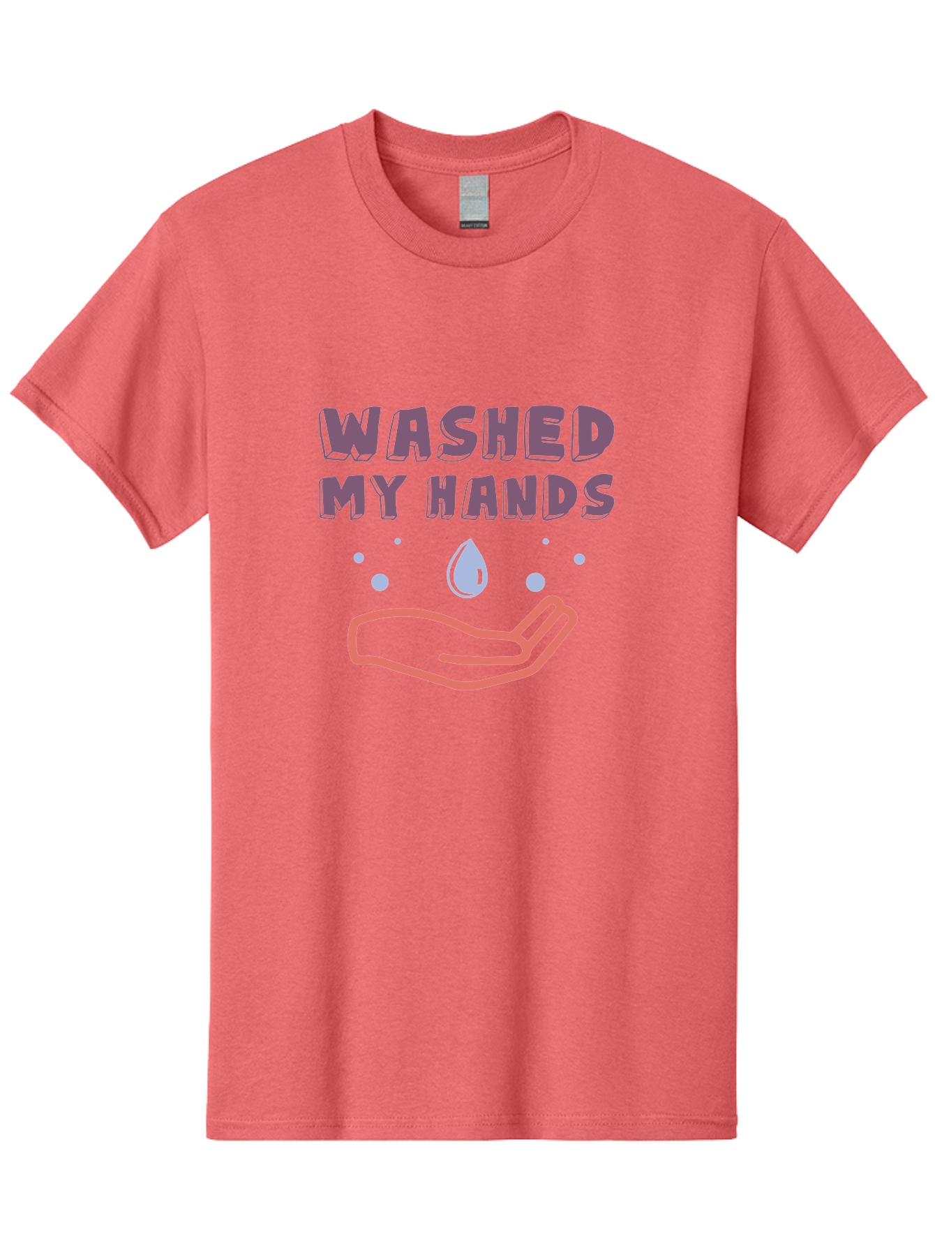 Washed-My-Hands Men'S Graphic Tee, 100% Cotton, Comfortable Casual Summer Wear, Machine Washable, Hand Hygiene, Cleanliness, Wash Hands, Hand Washing, Soap And Water, Clean Hands, Health And Wellness, Hygiene Practices Aab924 27