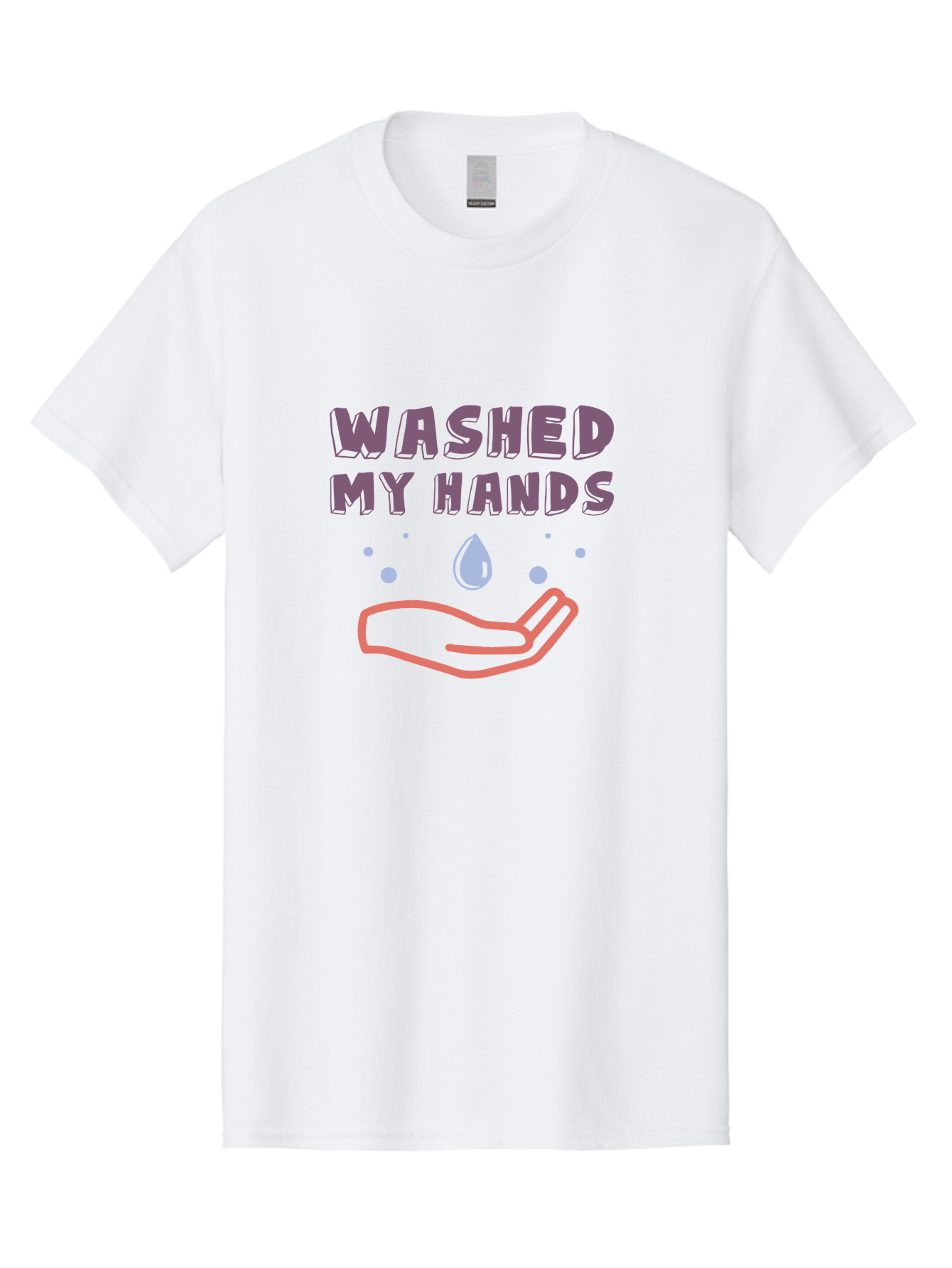 Washed-My-Hands Men'S Graphic Tee, 100% Cotton, Comfortable Casual Summer Wear, Machine Washable, Hand Hygiene, Cleanliness, Wash Hands, Hand Washing, Soap And Water, Clean Hands, Health And Wellness, Hygiene Practices Aab924 7