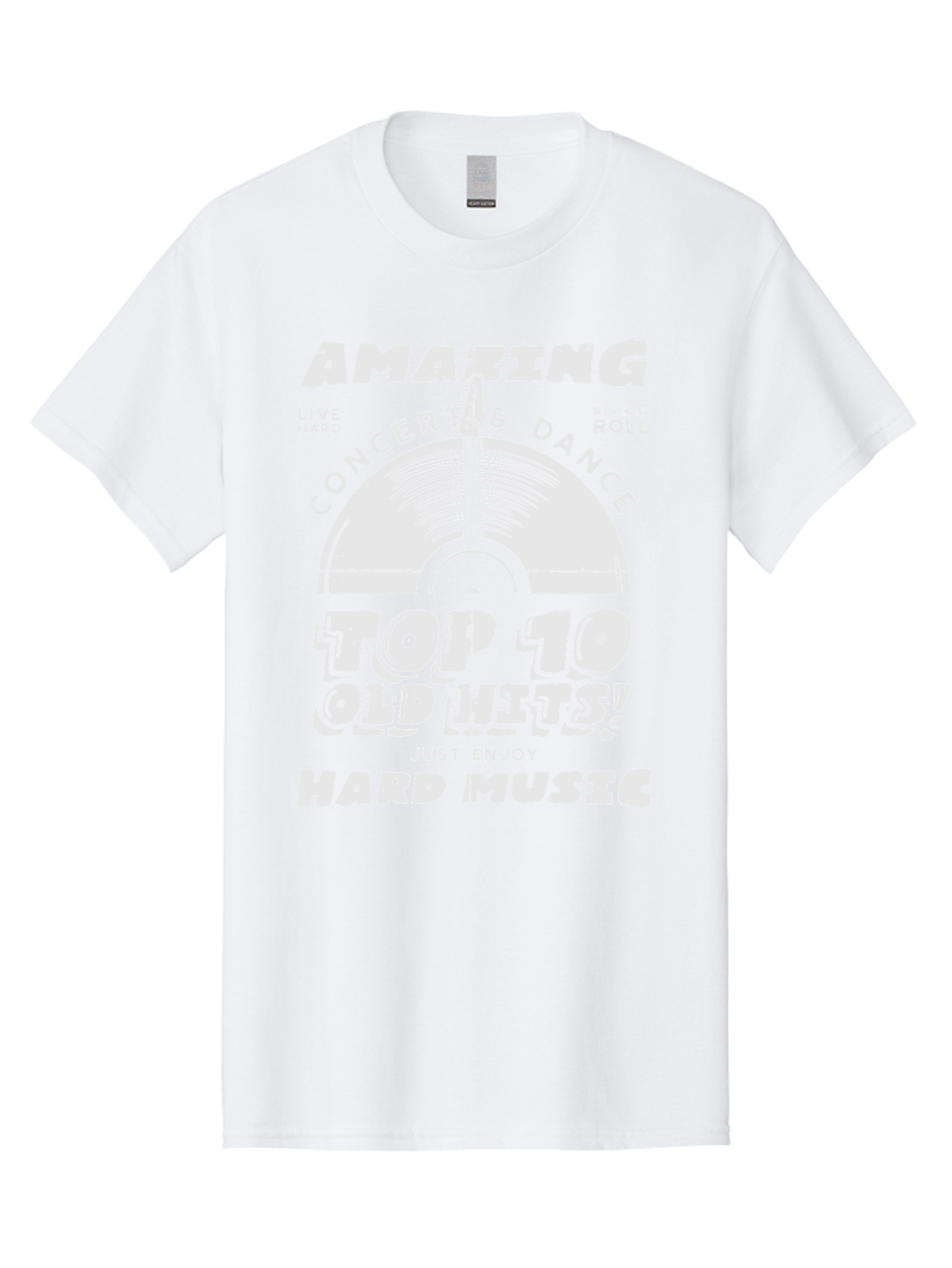 Concert-Dance Men'S Graphic Tee, 100% Cotton, Comfortable Casual Summer Wear, Machine Washable, Concert, Dance, Rock N Roll, Old Hits, Live Hard, Hard Music, Amazing Concert, Top 10 Countdown, Vinyl Record, Energetic Vibes Aab933 17