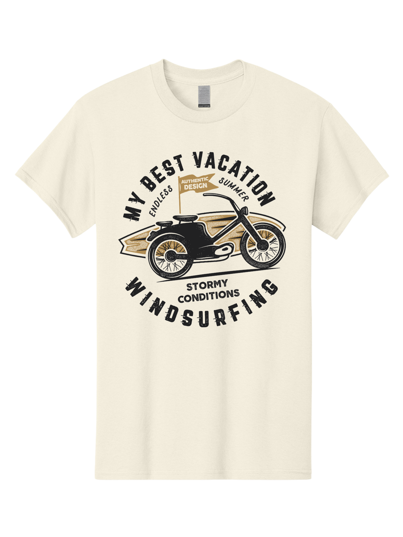 My-Best-Vacation-Windsurfing-1 Men'S Graphic Tee, 100% Cotton, Comfortable Casual Summer Wear, Machine Washable, Motorcycle Windsurfing, Summer Vacation, Stormy Conditions, Endless Summer, Coastal Adventures, Extreme Sports, Aab943 27