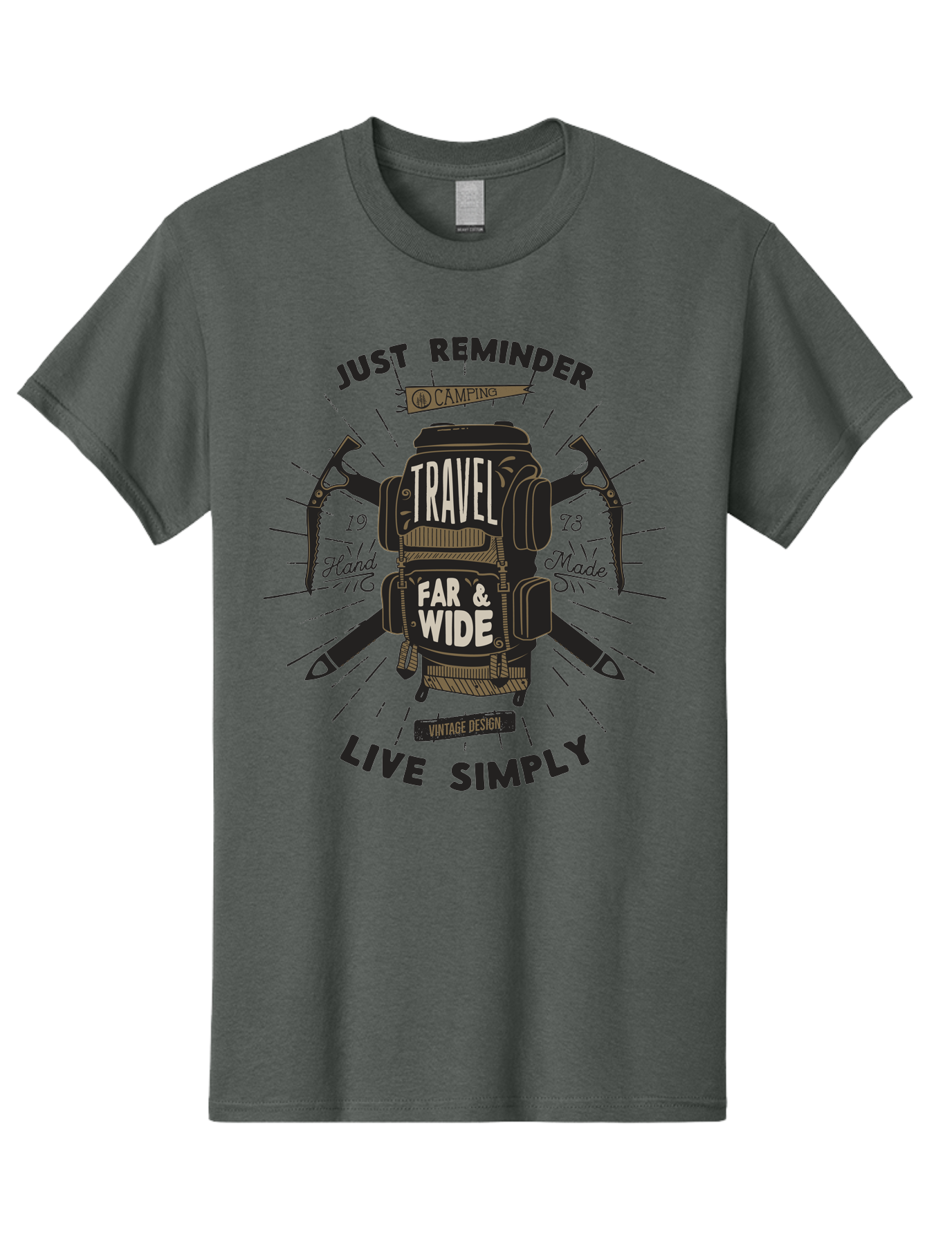 Travel-Far-Wide-2 Men'S Graphic Tee, 100% Cotton, Comfortable Casual Summer Wear, Machine Washable, Travel Inspiration, Adventure Seeking, Camping Gear, Vintage Design, Outdoor Lifestyle, Simple Living, Hand Made, Travel Far And Wide Aab957 21