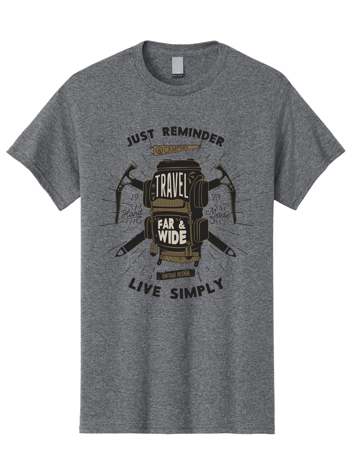 Travel-Far-Wide-2 Men'S Graphic Tee, 100% Cotton, Comfortable Casual Summer Wear, Machine Washable, Travel Inspiration, Adventure Seeking, Camping Gear, Vintage Design, Outdoor Lifestyle, Simple Living, Hand Made, Travel Far And Wide Aab957 19