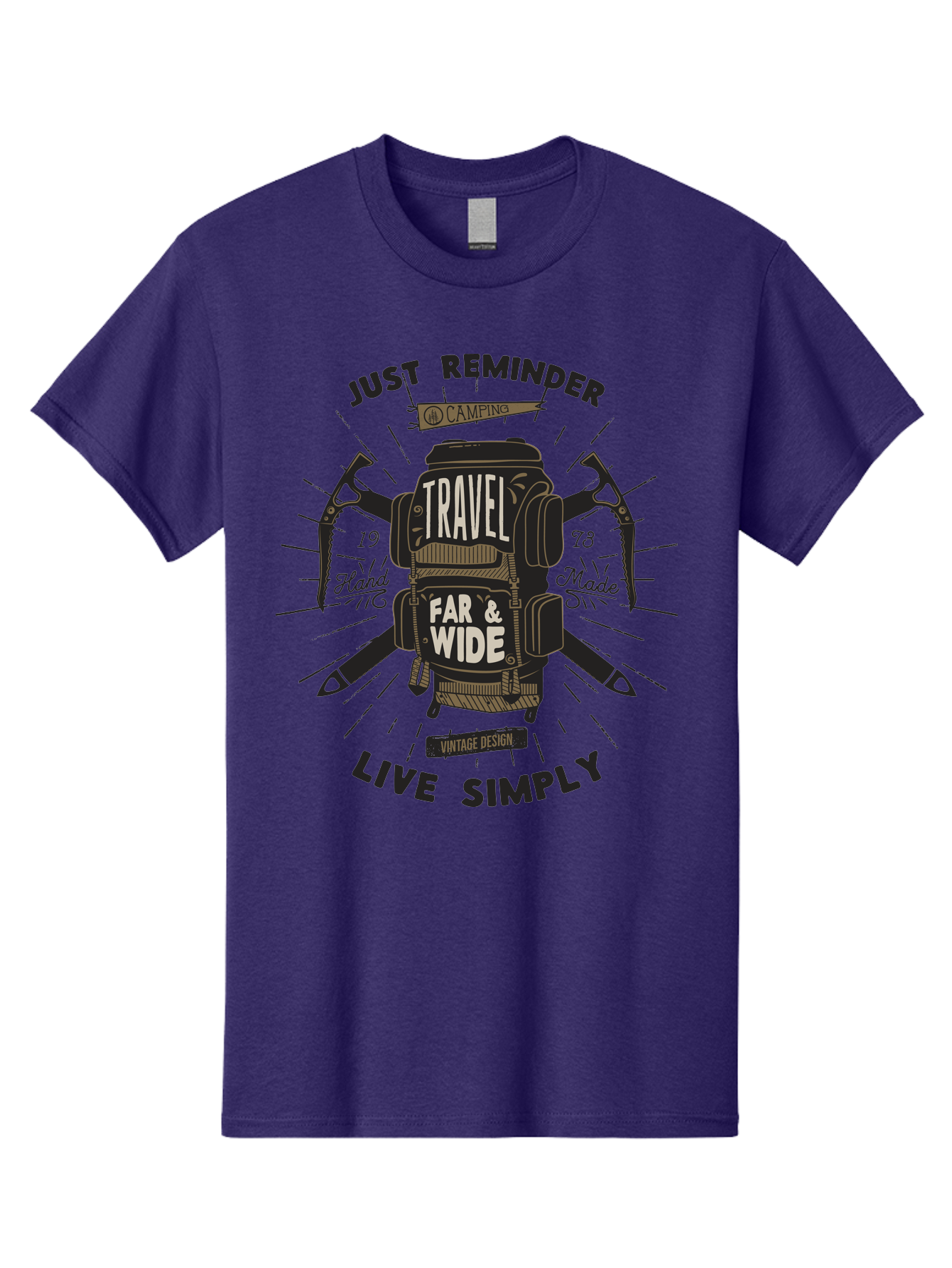 Travel-Far-Wide-2 Men'S Graphic Tee, 100% Cotton, Comfortable Casual Summer Wear, Machine Washable, Travel Inspiration, Adventure Seeking, Camping Gear, Vintage Design, Outdoor Lifestyle, Simple Living, Hand Made, Travel Far And Wide Aab957 25