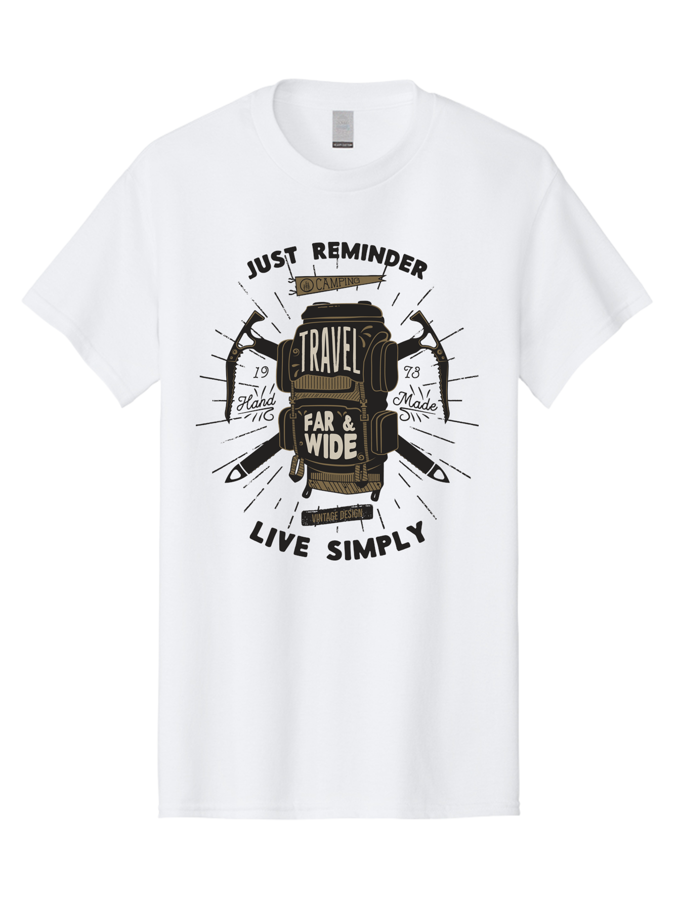 Travel-Far-Wide-2 Men'S Graphic Tee, 100% Cotton, Comfortable Casual Summer Wear, Machine Washable, Travel Inspiration, Adventure Seeking, Camping Gear, Vintage Design, Outdoor Lifestyle, Simple Living, Hand Made, Travel Far And Wide Aab957 17