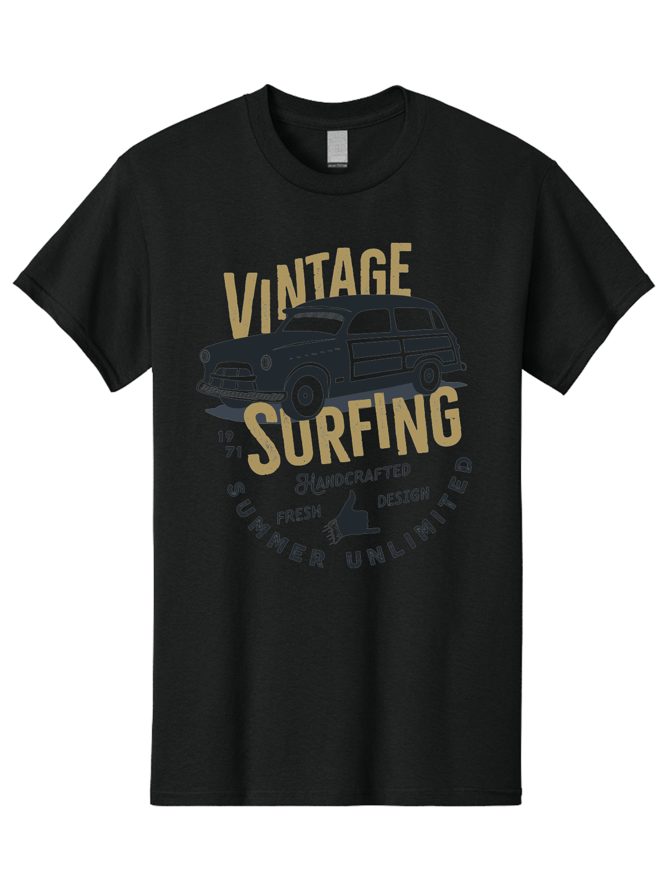 Vintage-Surfing-1 Men'S Graphic Tee, 100% Cotton, Comfortable Casual Summer Wear, Machine Washable, Vintage Surf Car, Retro Surf Culture, Summer Vibes, Surf Inspired Art, Surfer Dude, Cool Car Designs, Classic Surf Style Aab959 27