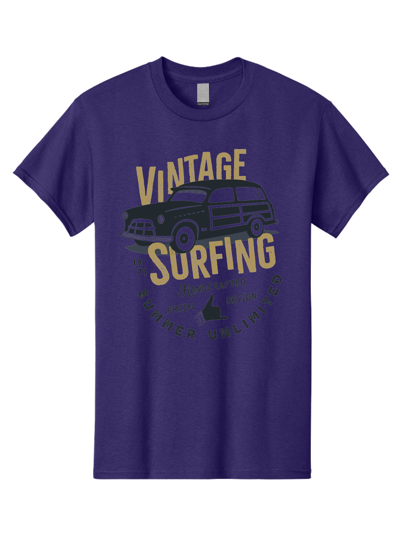 Vintage-Surfing-1 Men'S Graphic Tee, 100% Cotton, Comfortable Casual Summer Wear, Machine Washable, Vintage Surf Car, Retro Surf Culture, Summer Vibes, Surf Inspired Art, Surfer Dude, Cool Car Designs, Classic Surf Style Aab959 17