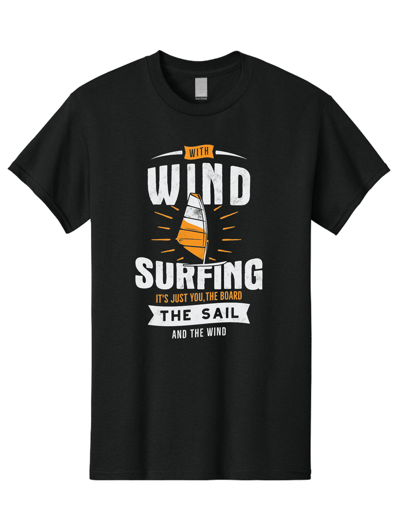 Wind-Surfing Men'S Graphic Tee, 100% Cotton, Comfortable Casual Summer Wear, Machine Washable, Windsurfing, Water Sports, Sailing, Adventure Seekers, Thrill Lovers, Windsurfing Quotes, Sailing Inspiration, Surfing Culture, Extreme Sports, Aab964 3