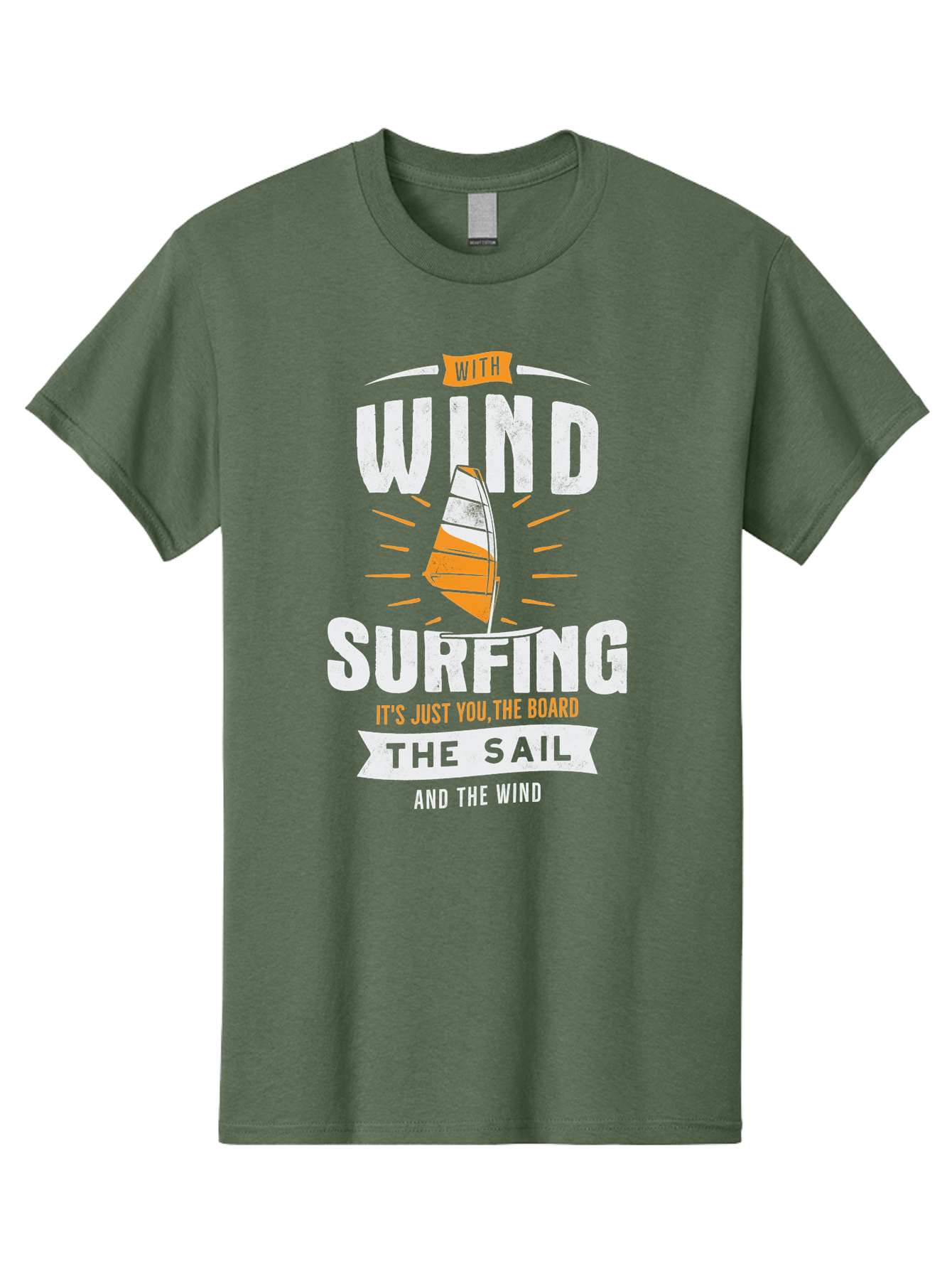 Wind-Surfing Men'S Graphic Tee, 100% Cotton, Comfortable Casual Summer Wear, Machine Washable, Windsurfing, Water Sports, Sailing, Adventure Seekers, Thrill Lovers, Windsurfing Quotes, Sailing Inspiration, Surfing Culture, Extreme Sports, Aab964 5