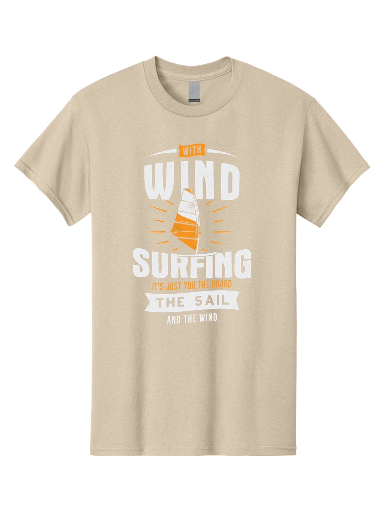 Wind-Surfing Men'S Graphic Tee, 100% Cotton, Comfortable Casual Summer Wear, Machine Washable, Windsurfing, Water Sports, Sailing, Adventure Seekers, Thrill Lovers, Windsurfing Quotes, Sailing Inspiration, Surfing Culture, Extreme Sports, Aab964 17