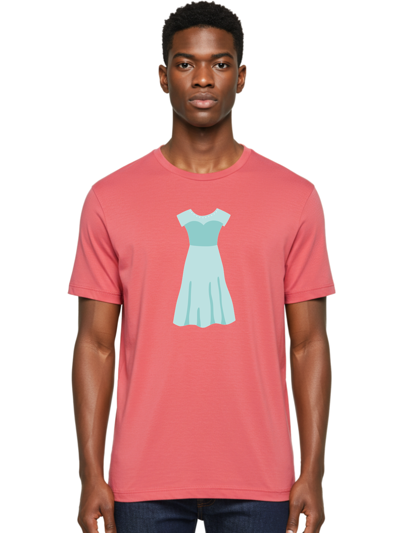Baby-Blue-Sweetheart-Dress Men'S Graphic Tee, 100% Cotton, Comfortable Casual Summer Wear, Machine Washable, Simple Dress, Sweetheart Neckline, Short Sleeves, Knee-Length Dress, Minimalist Fashion, Simple Elegance, Feminine Style, Aab999 26